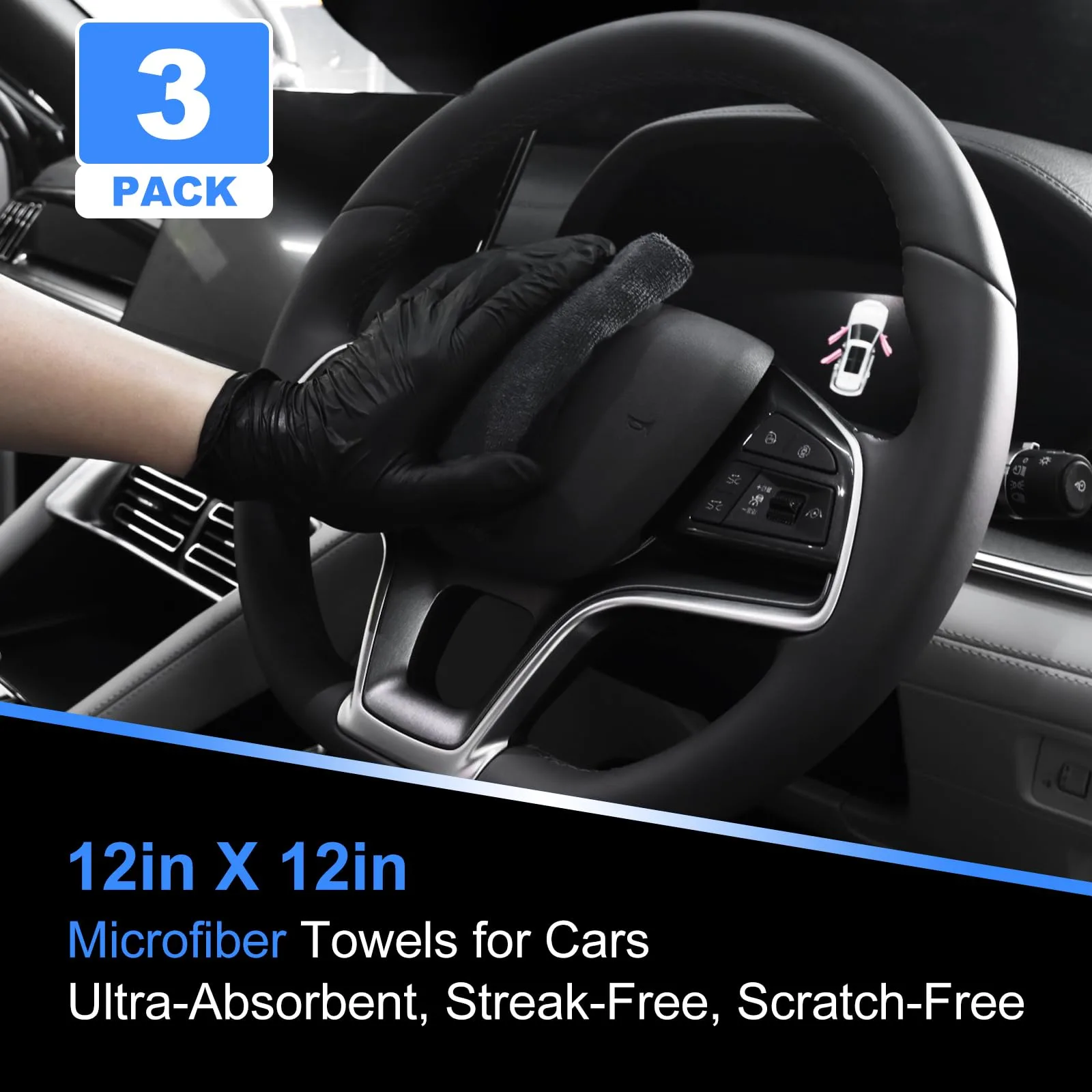 10PCS Car Detailing Cleaning Kit Interior Cleaner, Car Detailing Brushes, Car Duster, Car Cleaning Gel, Microfiber Cleaning C product photo, view 12 of 15