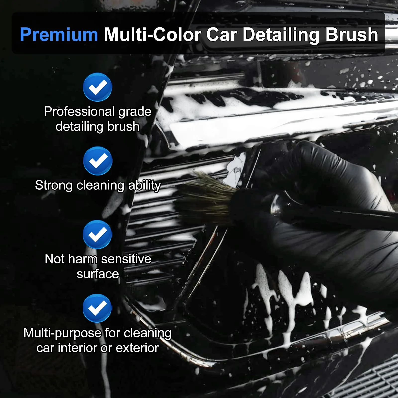 10PCS Car Detailing Cleaning Kit Interior Cleaner, Car Detailing Brushes, Car Duster, Car Cleaning Gel, Microfiber Cleaning C product photo, view 15 of 15