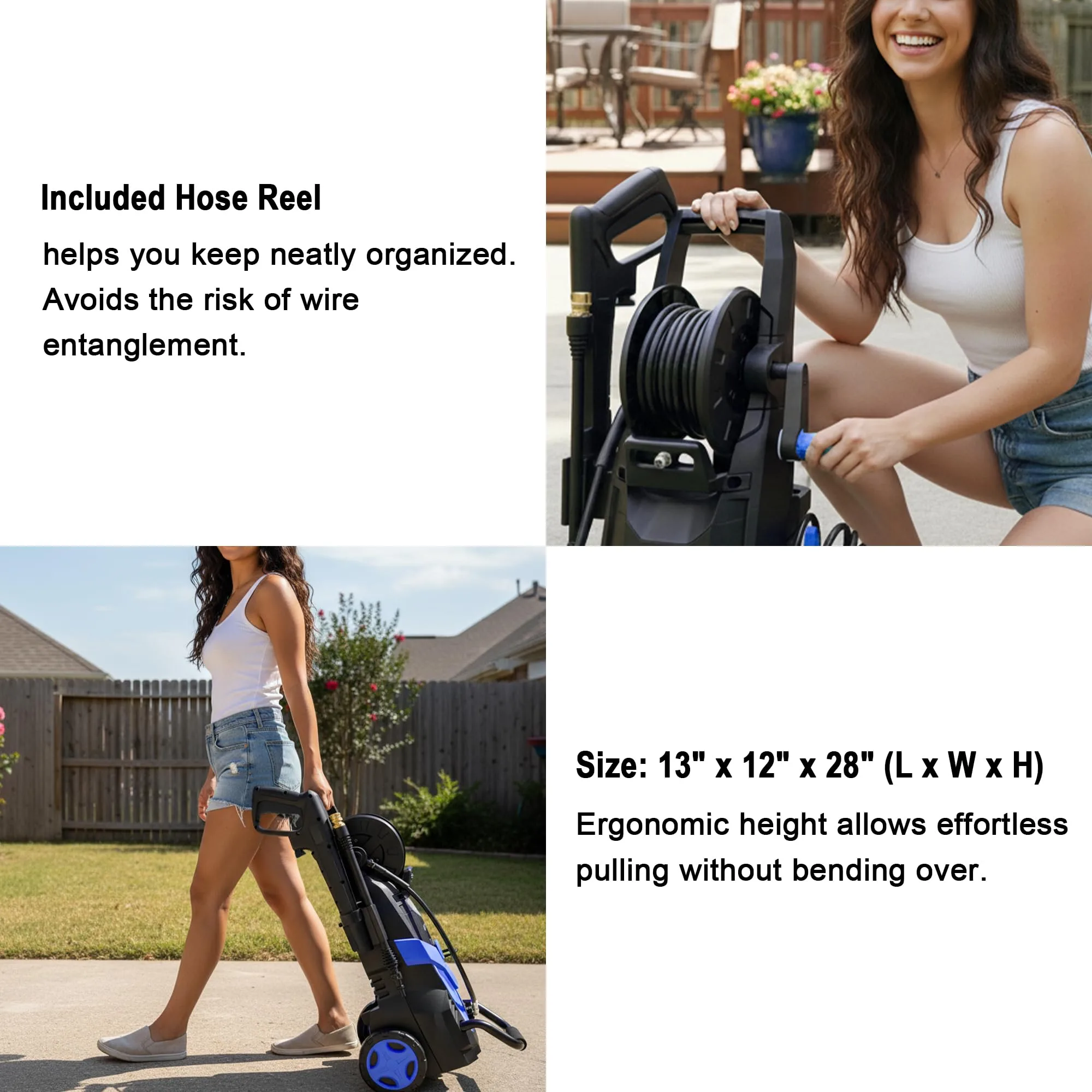 2026Upgraded 4800 MAX Pressure Washer w/5 Quick Connect Nozzles, 35ft Power Cord w/GFCI, Inlet Hose & Filter& Soap Tank for C product photo, view 17 of 17