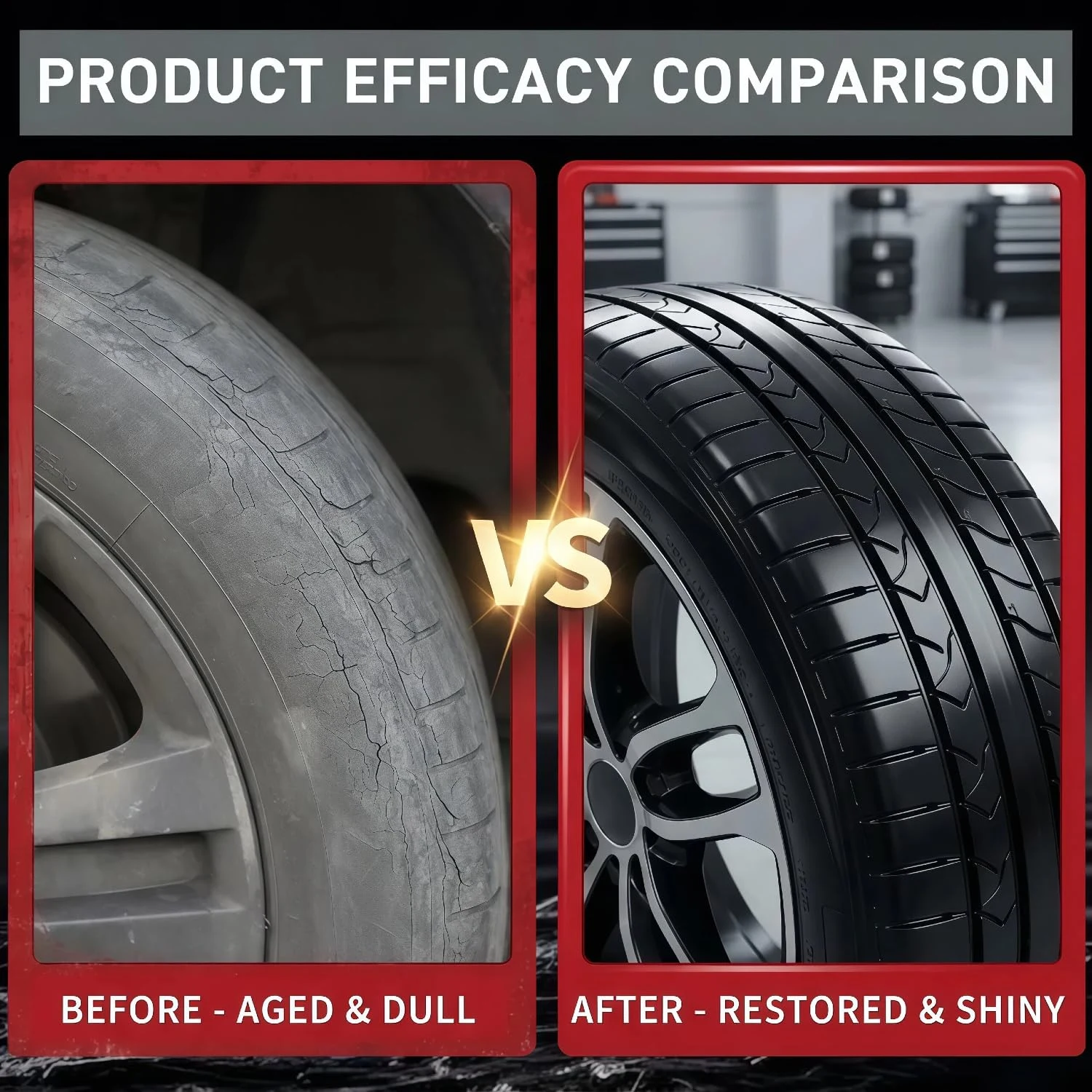 2PCS Car Tire Shine with Sponge product image 4 for car polish