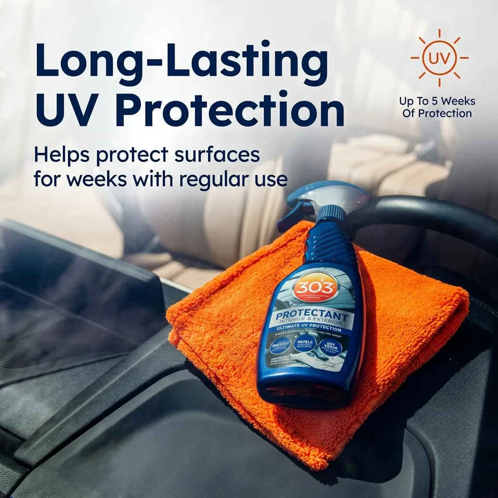 303 Automotive Protectant for Vinyl, Plastic & Rubber, 16 oz | Protects interior and exterior automotive surfaces from UV dam product photo, view 14 of 15