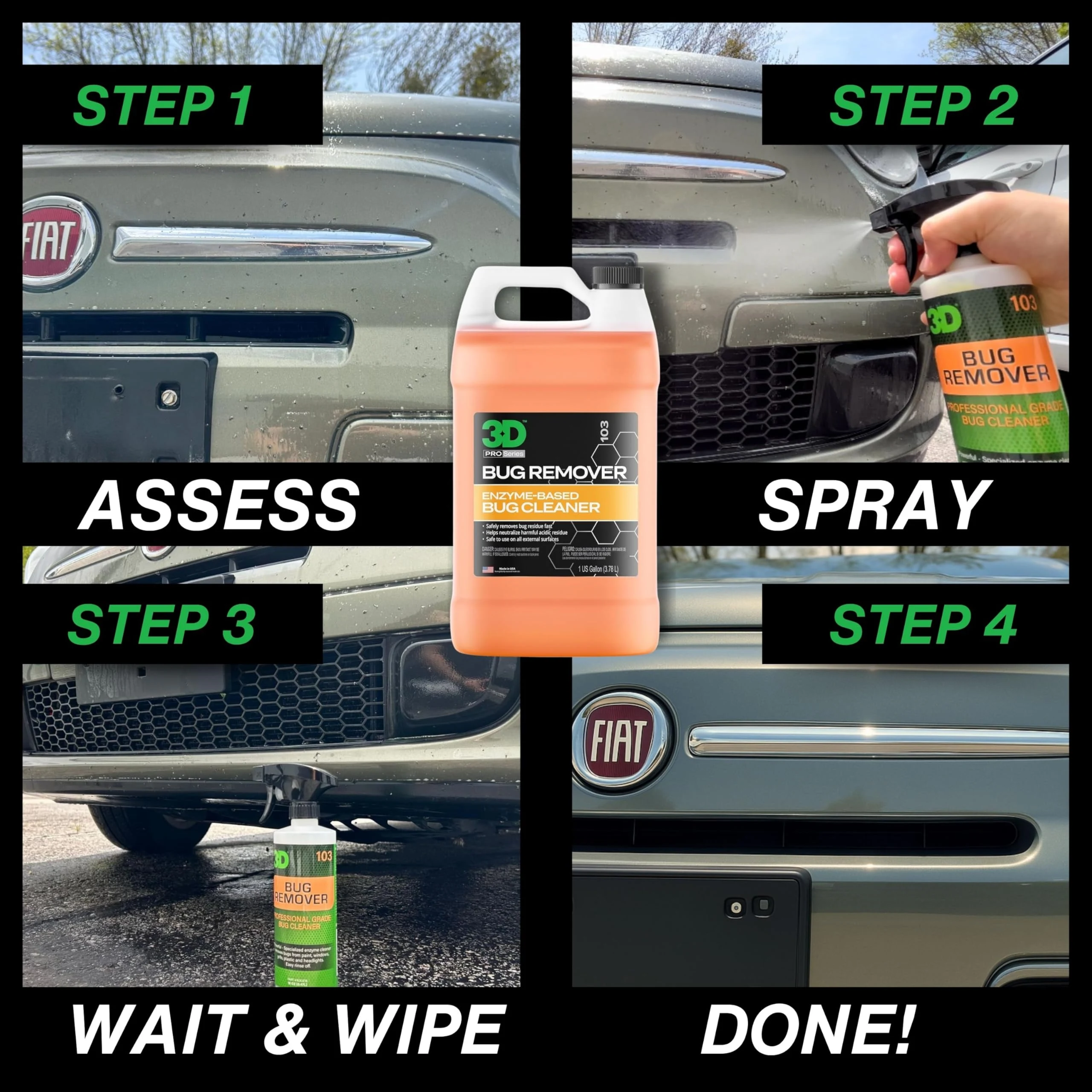 3D Bug Remover - All Purpose Exterior Cleaner &… product image 4 for car detailing