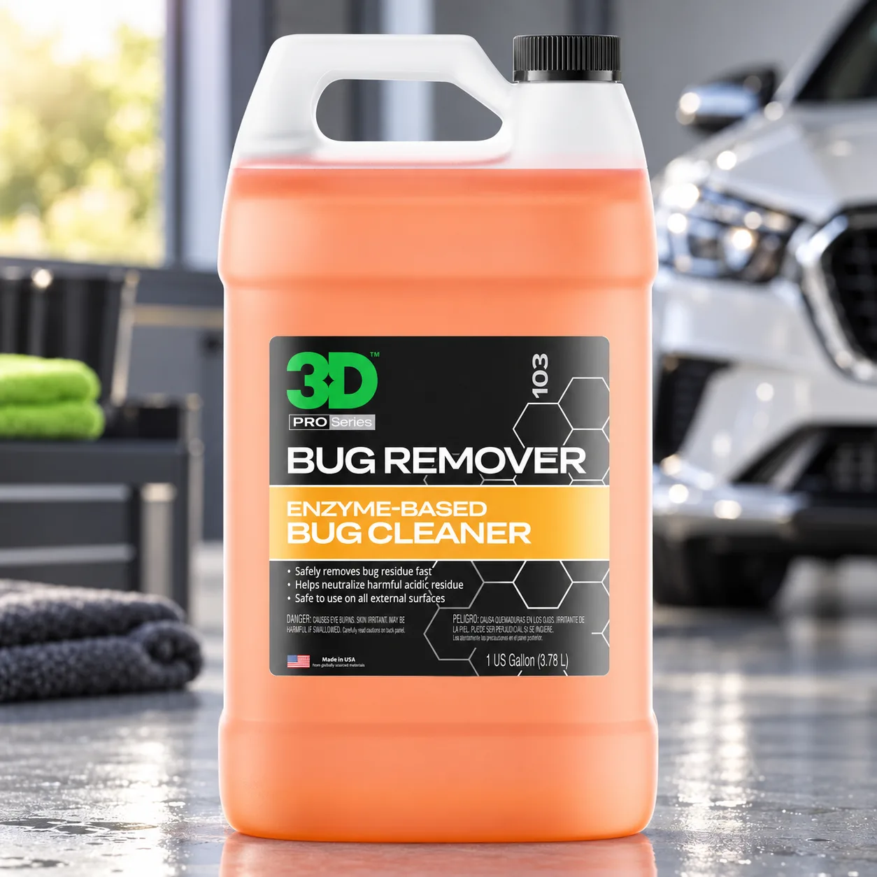 3D Bug Remover - All Purpose Exterior Cleaner & Degreaser to Wipe Away Bugs on Plastic, Rubber, Metal, Chrome, Aluminum, Wind product photo, view 9 of 15