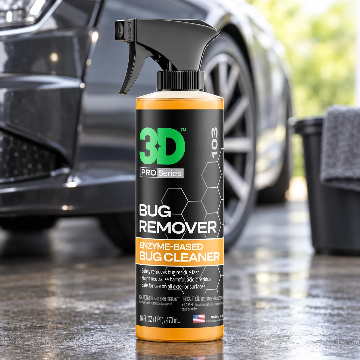 3D Bug Remover - All Purpose Exterior Cleaner & Degreaser to Wipe Away Bugs on Plastic, Rubber, Metal, Chrome, Aluminum, Wind product photo, view 9 of 15