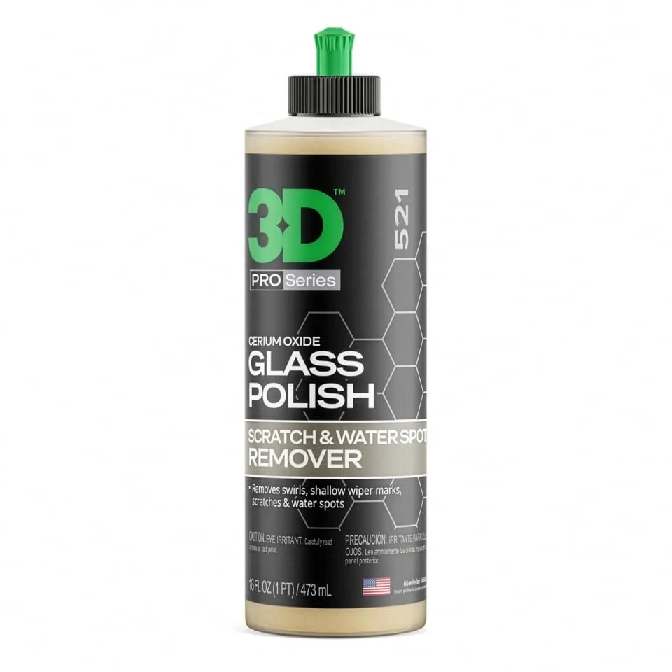 3D Glass Polish – Cerium-Oxide Based Window Polish product image 2 for car polish