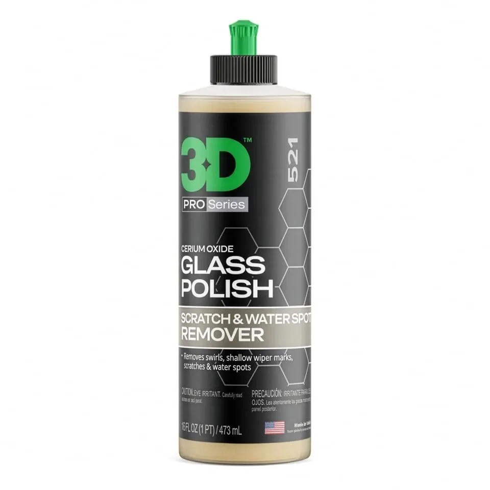 3D Glass Polish – Cerium-Oxide Based Window Polish, Light & Fine Glass Scratch Remover for Car Windows – Restores Clarity & R product photo, view 11 of 17