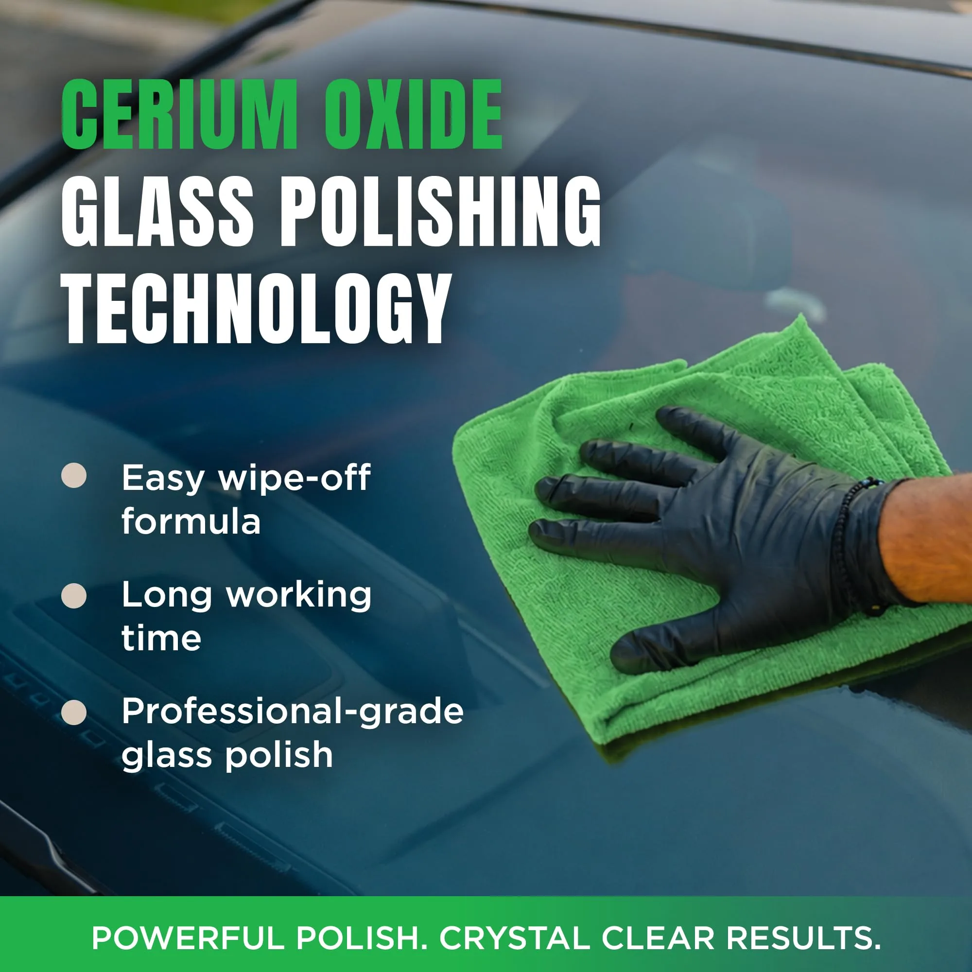 3D Glass Polish – Cerium-Oxide Based Window Polish, Light & Fine Glass Scratch Remover for Car Windows – Restores Clarity & R product photo, view 13 of 17