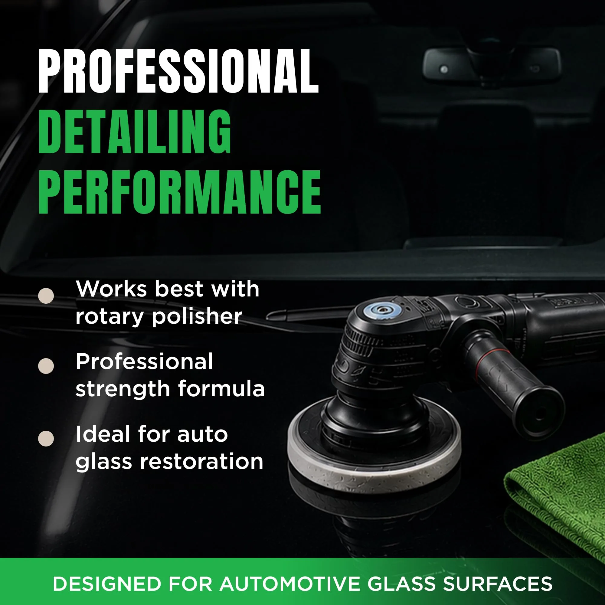 3D Glass Polish – Cerium-Oxide Based Window Polish, Light & Fine Glass Scratch Remover for Car Windows – Restores Clarity & R product photo, view 15 of 17