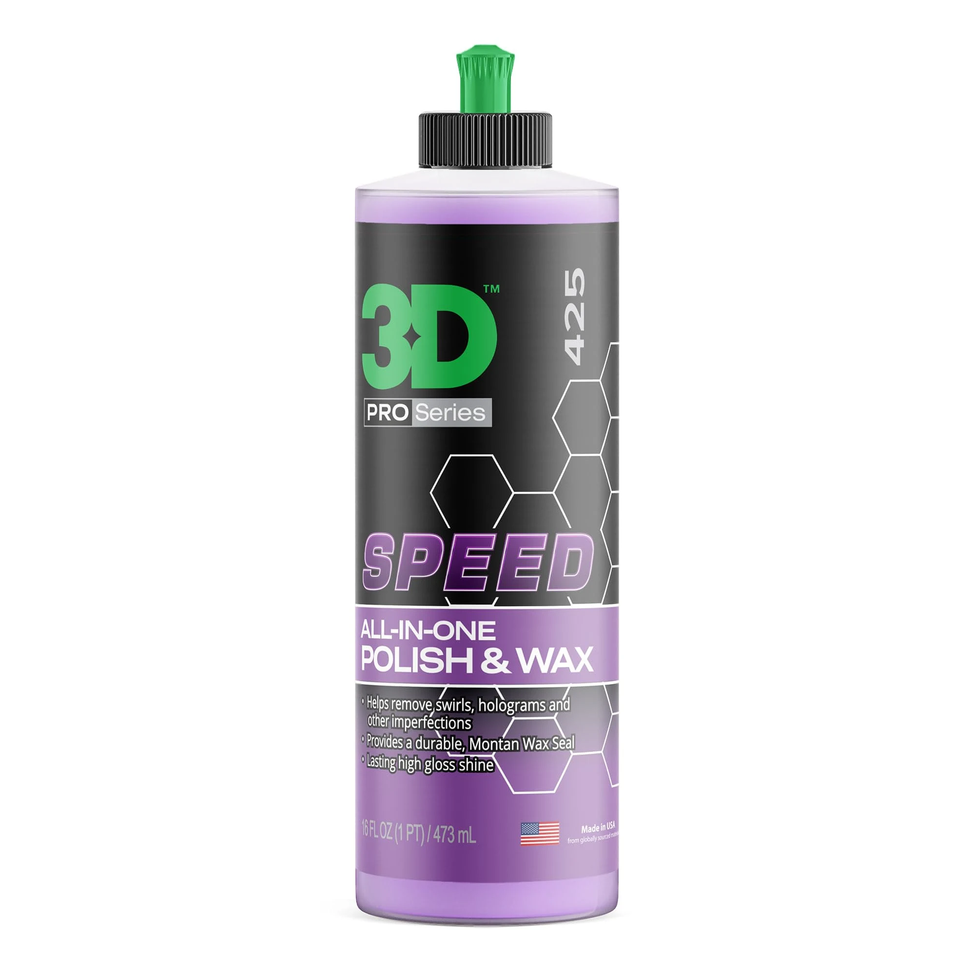 3D Speed All-In-One Polish & Wax – Scratch & Swirl Remover product image 3 for car polish