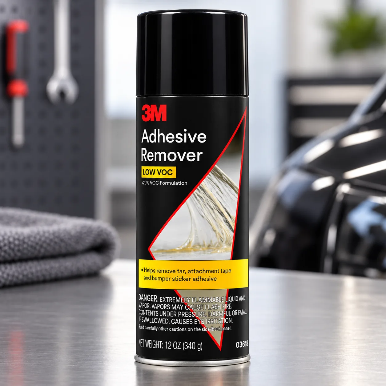 3M Adhesive Remover 12 oz (Pack of 6) – Low VOC, CARB Compliant, Fast-Acting Residue-Free Solvent Removes Adhesives, Stickers product photo, view 7 of 11