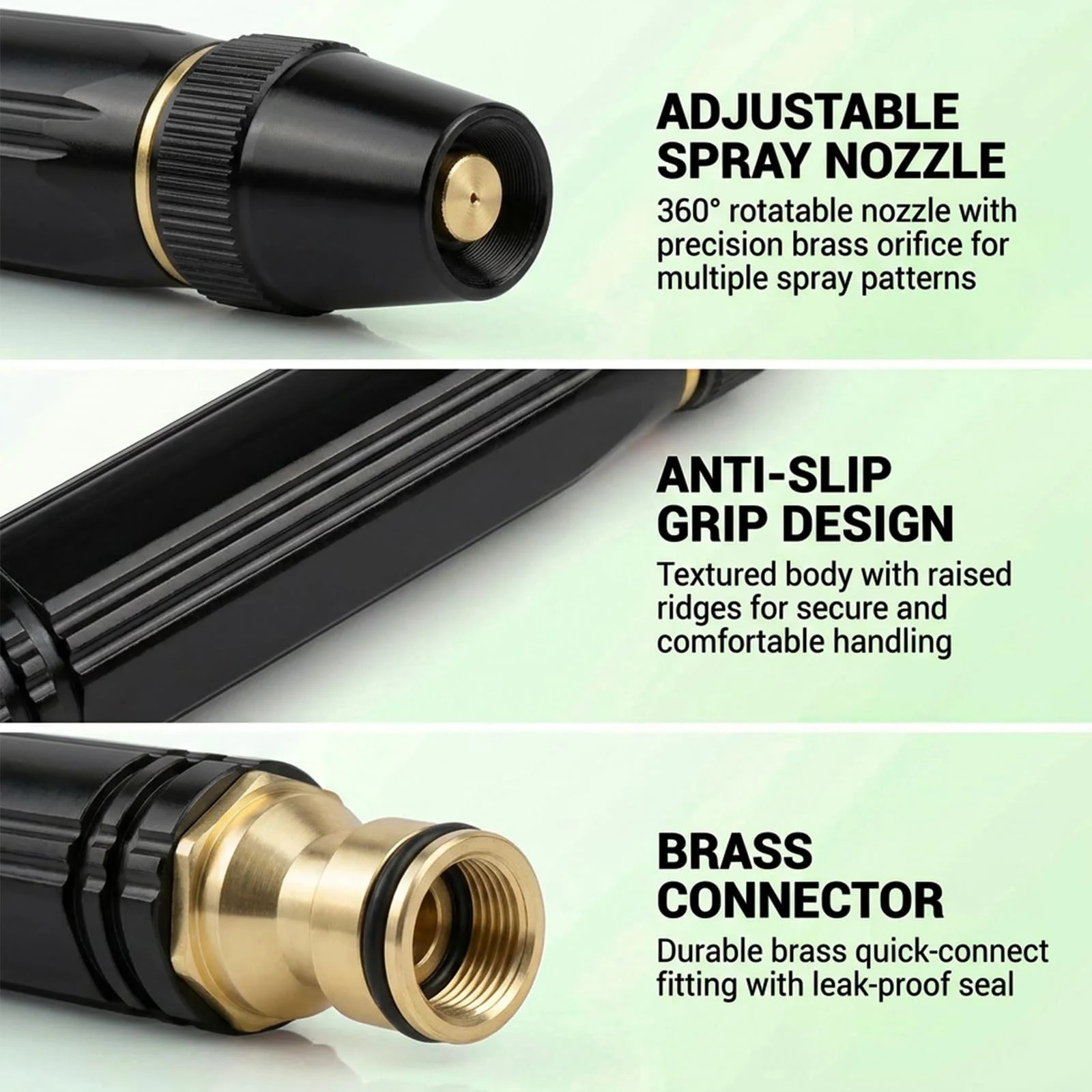 5-in-1 High Pressure Hose Nozzle,PowerJet High Pressure Water Gun,Garden Hose Pressure Booster,Home High Pressure Car Wash Wa product photo, view 6 of 17