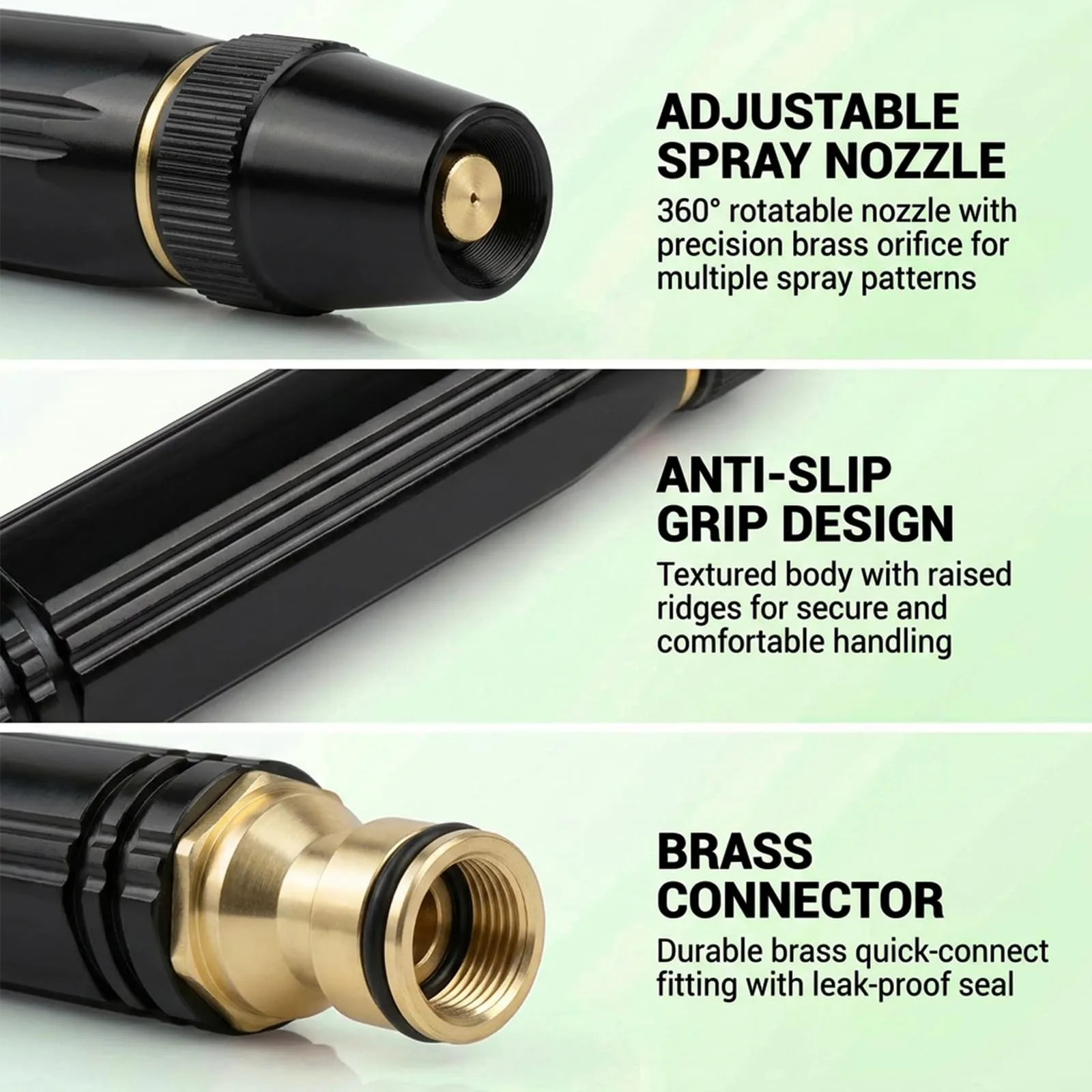 5-in-1 High Pressure Hose Nozzle,PowerJet High Pressure Water Gun,Garden Hose Pressure Booster,Home High Pressure Car Wash Wa product photo, view 14 of 17