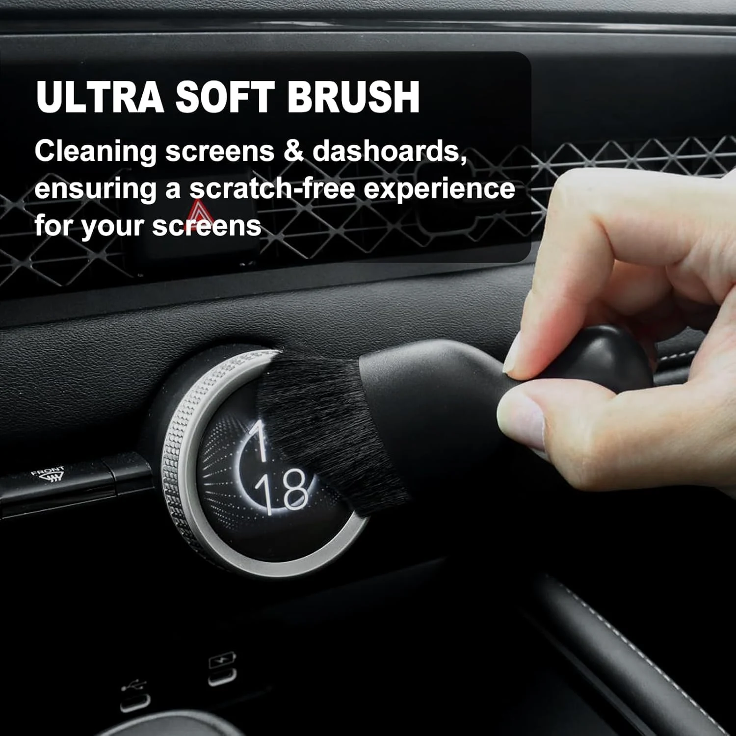 7PCS Car Detailing Brush Set, Ultra Soft Boars Hair Car Interior Detailing Brushes, Car Interior Detailing Kit, Car Cleaning product photo, view 7 of 15