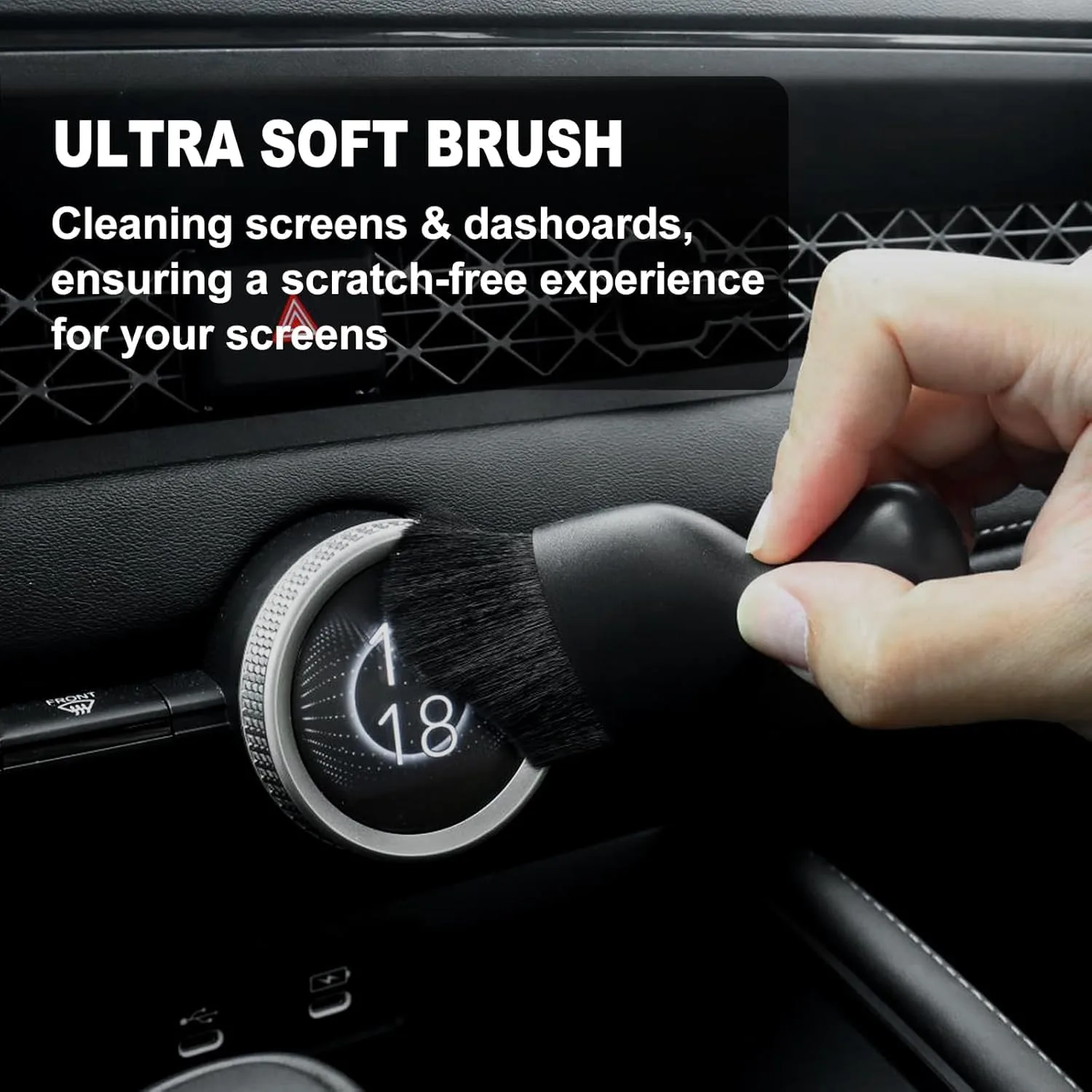 7PCS Car Detailing Brush Set, Ultra Soft Boars Hair Car Interior Detailing Brushes, Car Interior Detailing Kit, Car Cleaning product photo, view 14 of 15