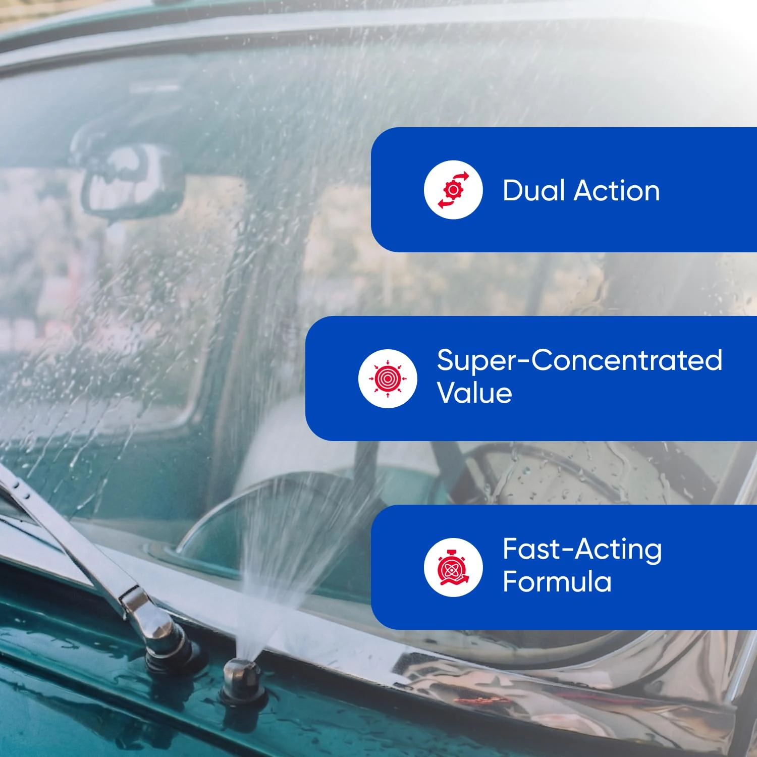 ABRO All-Season Windshield Washer Concentrate 16 oz, Rated to -25°F | Concentrate mixes to a streak-free wash and protects gl product photo, view 7 of 15