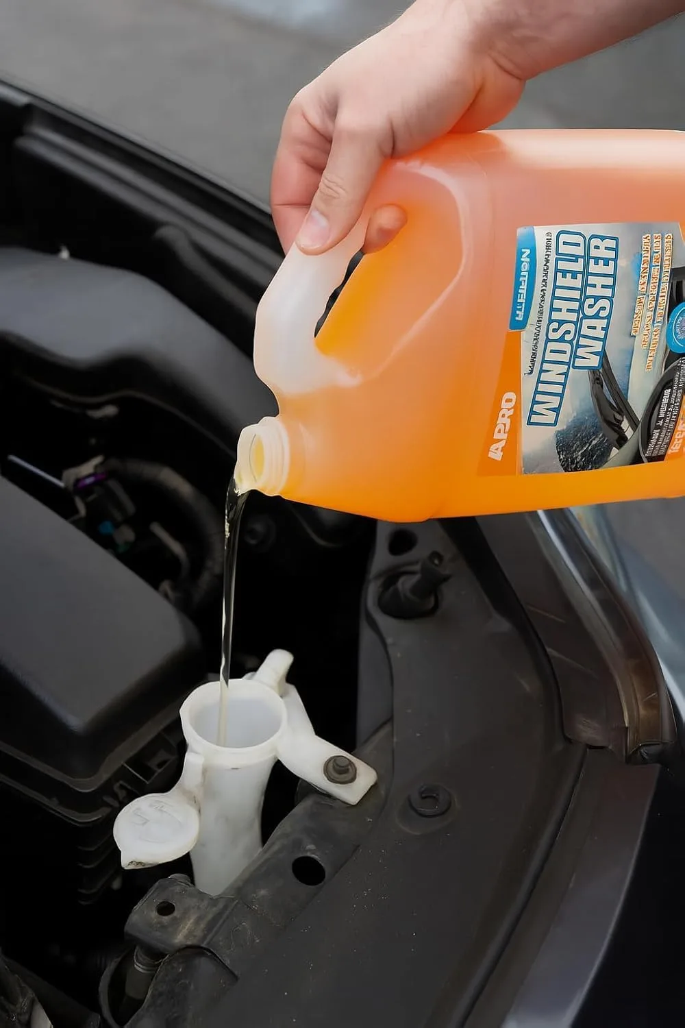 ABRO Windshield Washer Fluid 1 Gallon, Streak-Free Bug Remover, 1 Pack | Ready-to-use, streak-free, removes bugs and road gri product photo, view 15 of 15