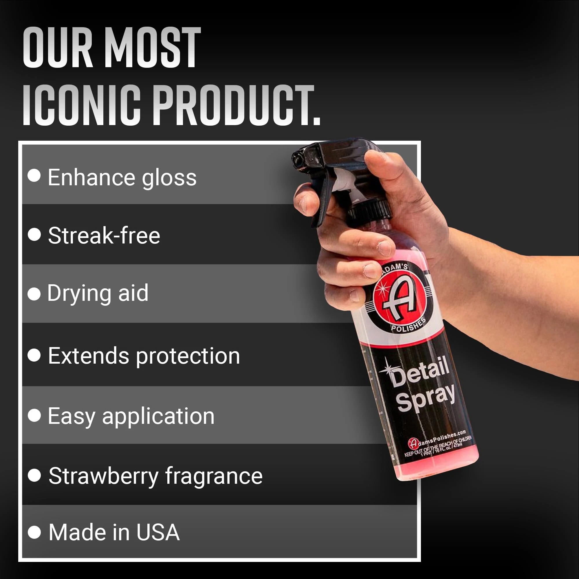 Adam's Detail Spray product image 4 for car polisher