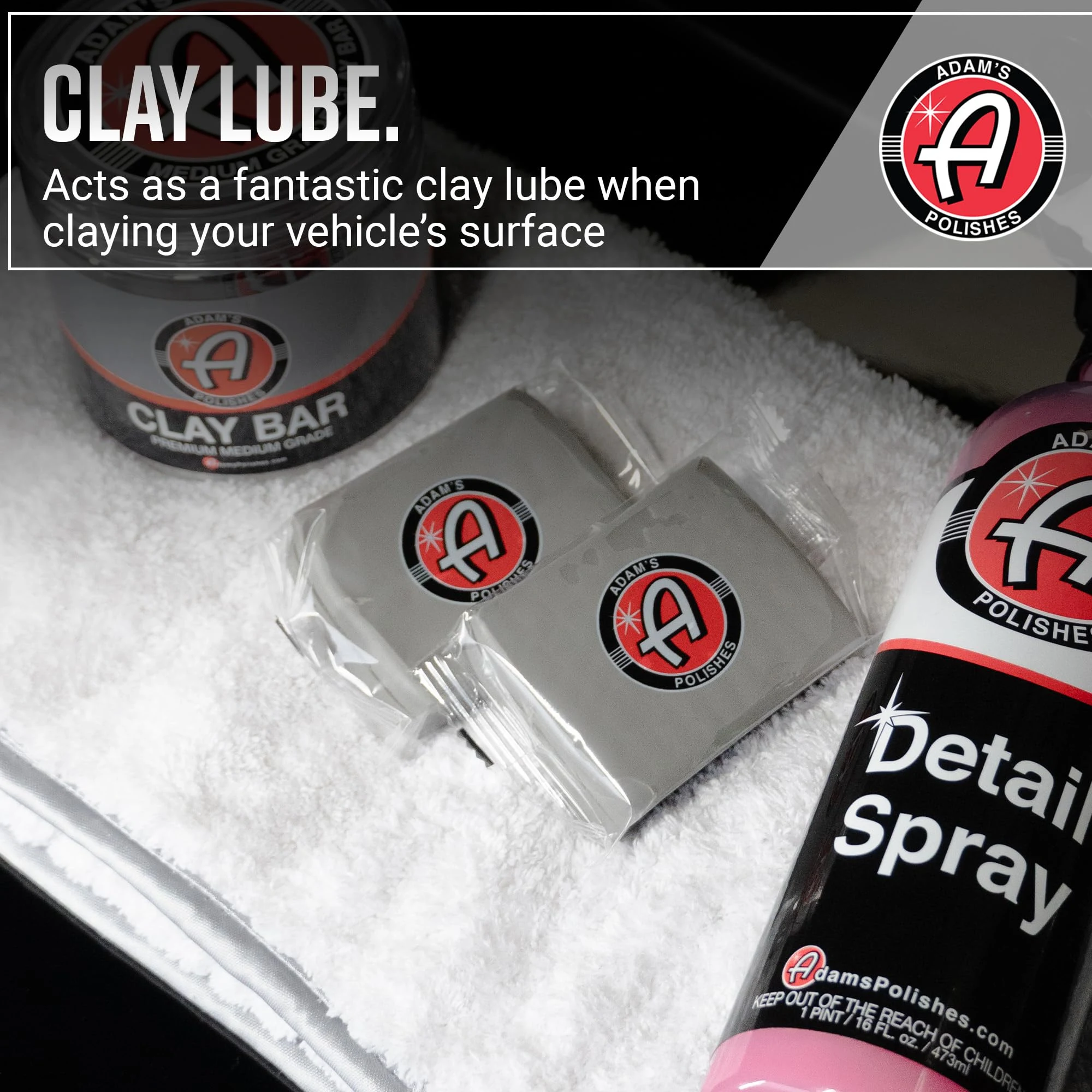 Adam's Detail Spray (16 fl. oz) - Quick Waterless Car Detailer | Polisher Clay Bar & Car Wax Booster | Adds Shine & Gloss Dep product photo, view 8 of 15
