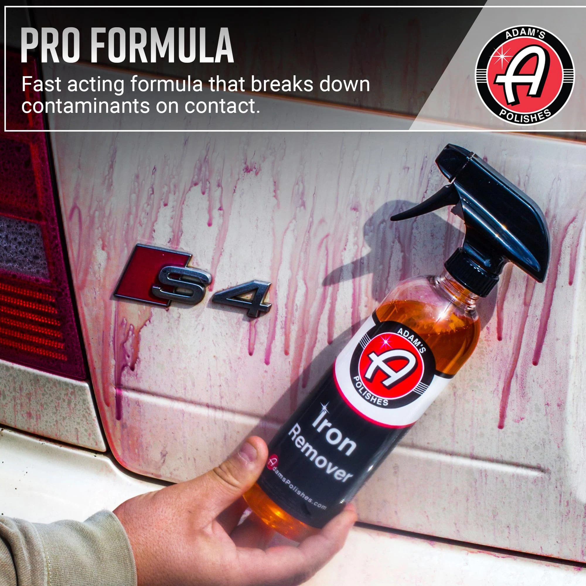 Adam's Iron Remover (16oz) - Iron Out Fallout & Stop Rust Remover Spray for Car Detailing Removes Iron Particles in Auto Pain product photo, view 5 of 15