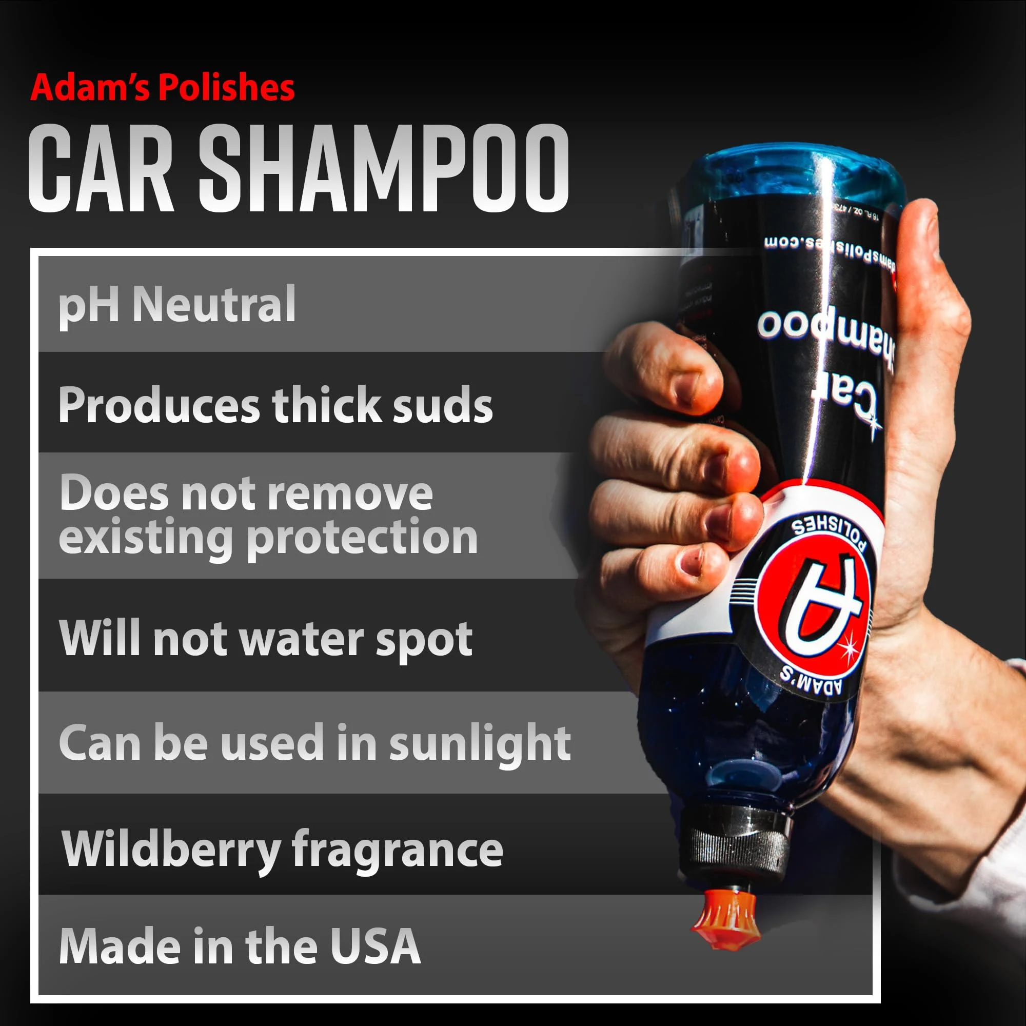 Adam's Polishes Car Wash Shampoo product image 4 for foam cannon