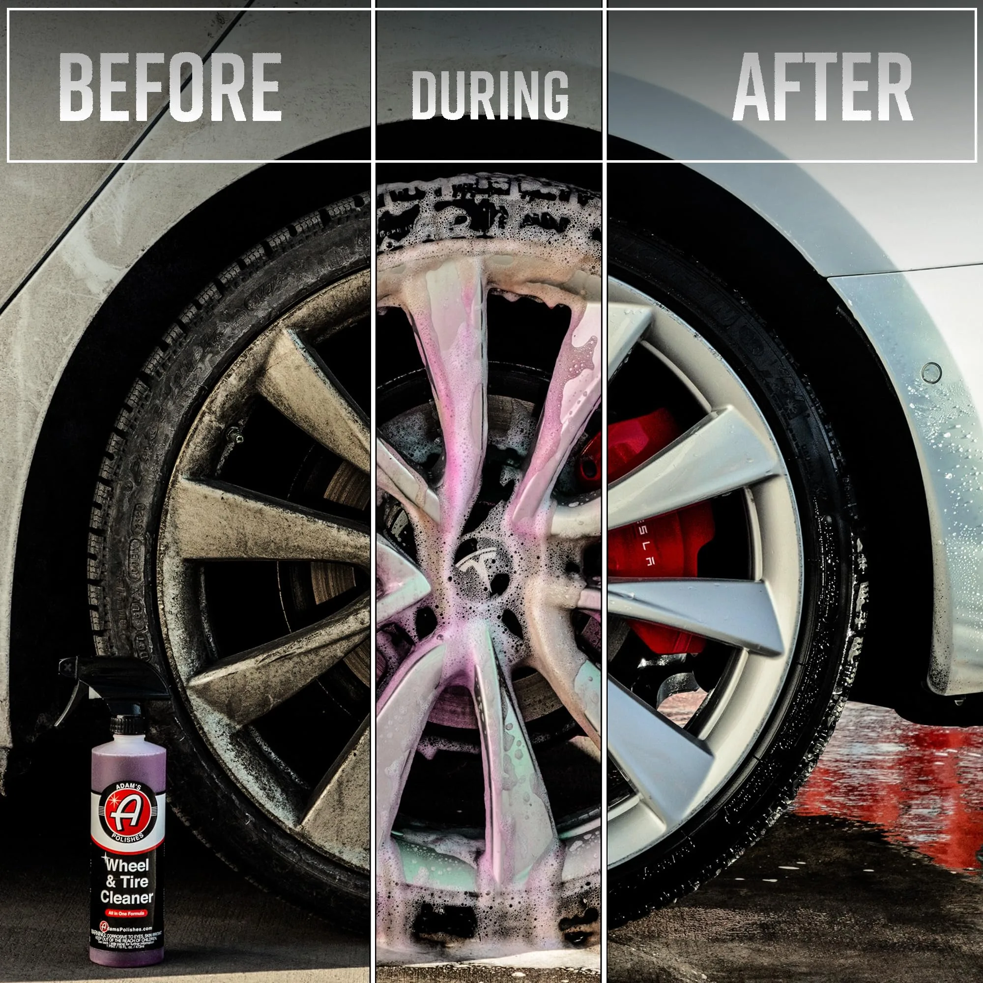 Adam's Polishes Wheel & Tire Cleaner Gallon - Professional All in One Tire & Wheel Car Wash Wheel Well Cleaning Spray for Car product photo, view 11 of 15