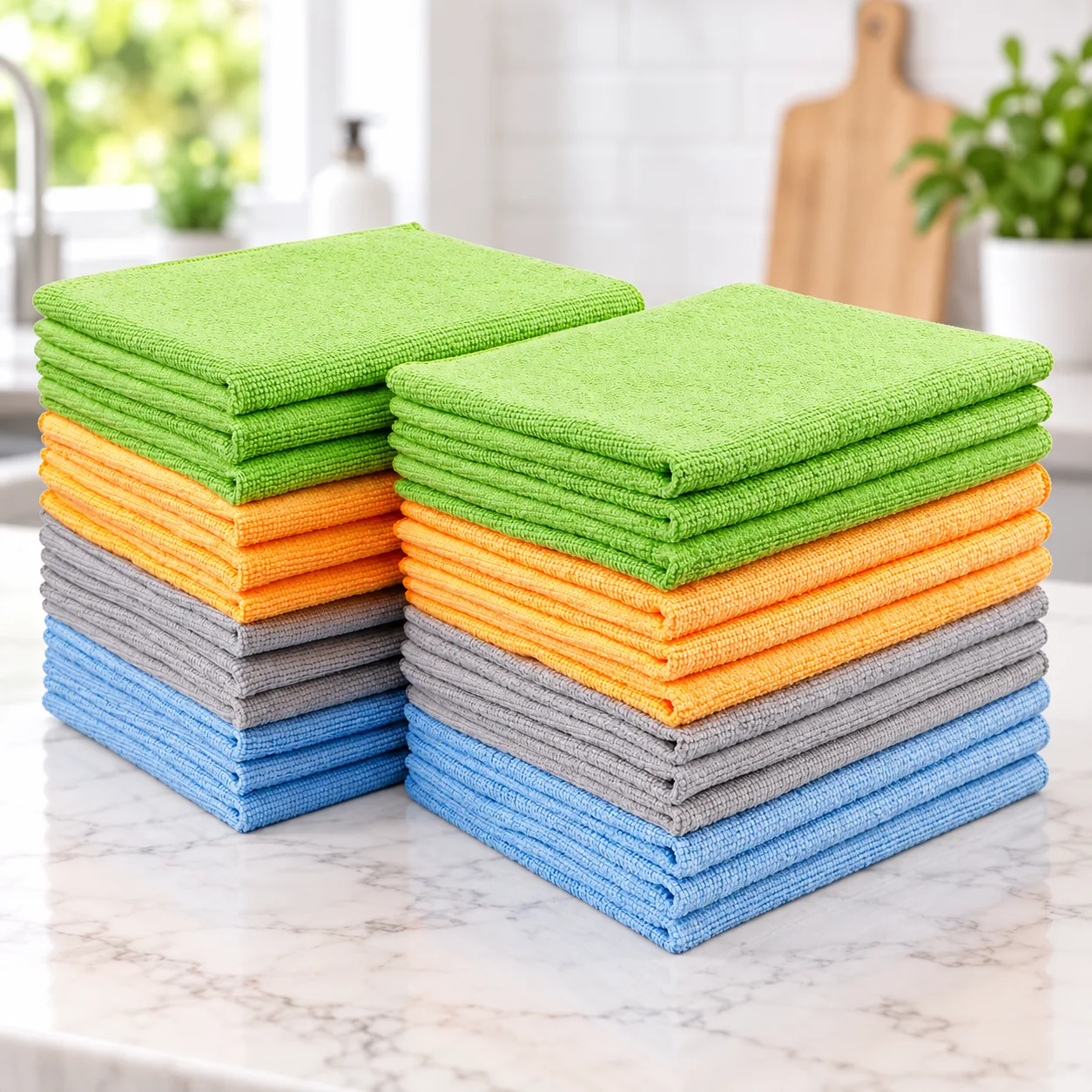 AIDEA Microfiber Cleaning Cloth 24 Pack, Microfiber Towels for Cars, Soft & Absorbent Cleaning Rags, Premium Lint Free Shop T product photo, view 9 of 15