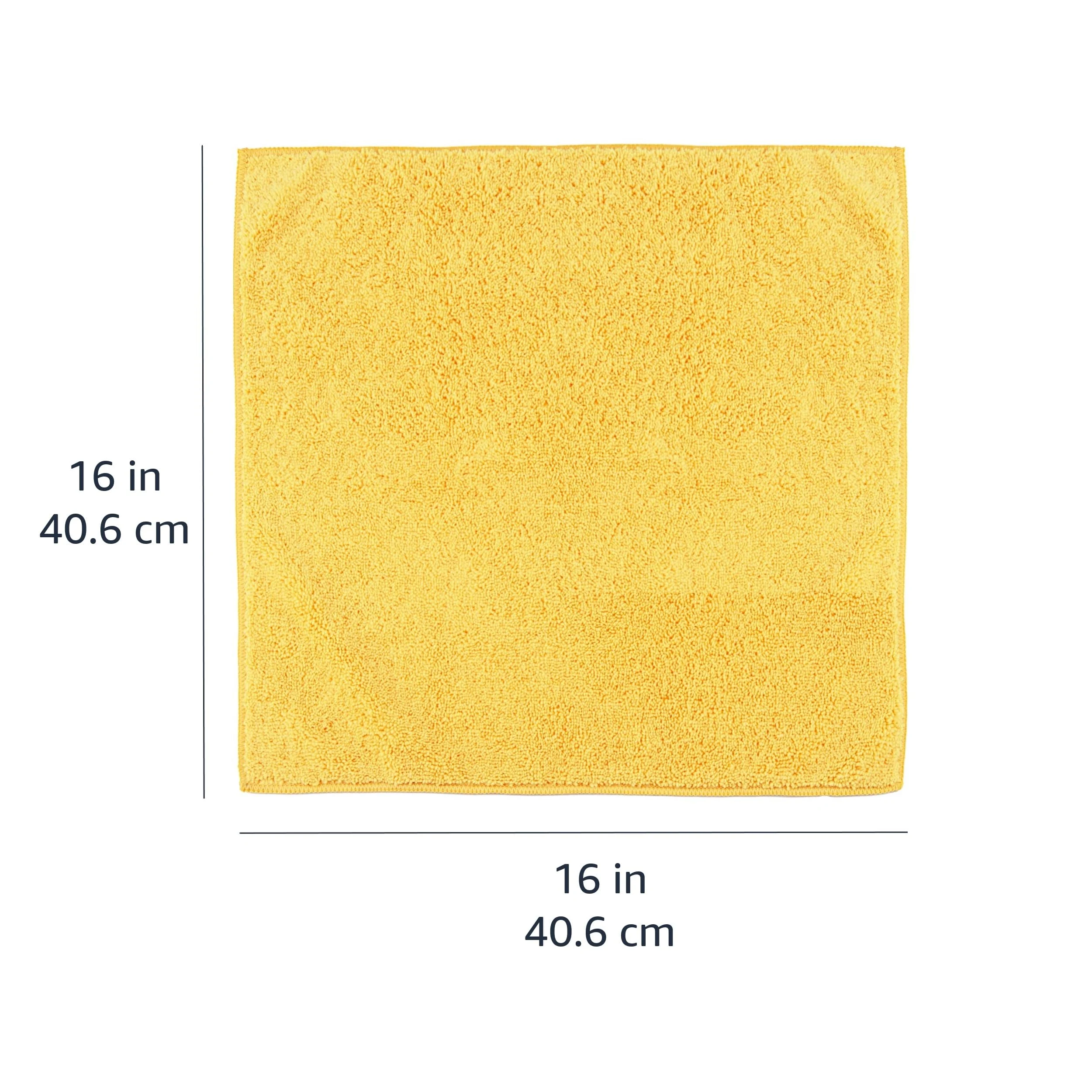 Amazon Basics Microfiber Car Drying Towels, Highly Absorbent, Lint Free, Scratch Free, Ultra-Soft, Car Detailing, Buffing and product photo, view 7 of 17