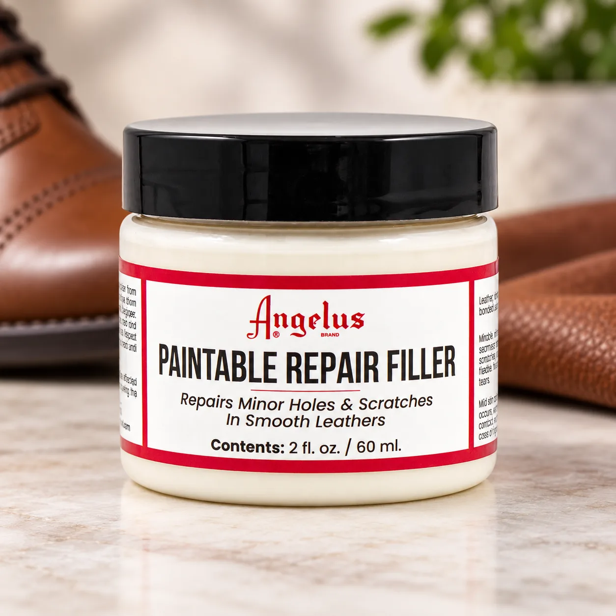 Angelus Leather Filler for Filling or Repairing Holes, Tears, Cracks, Scratches, for Leather Car Seats, Furniture, Shoes - Fl product photo, view 8 of 13