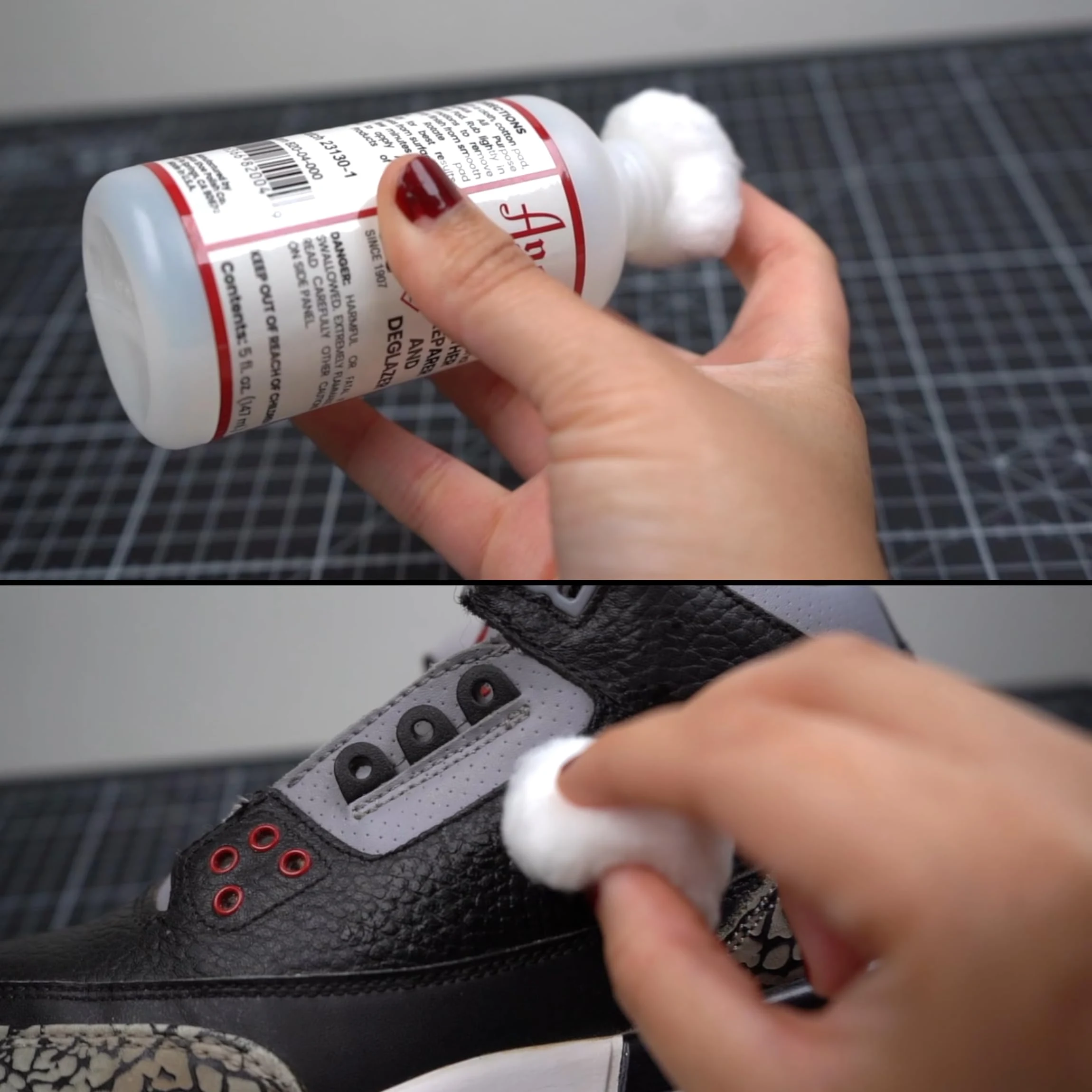 Angelus Leather Preparer Deglazer 5oz | All-Purpose Shoe Cleaning Solution, Preps Leather for Dye, Paint, Perfect for Shoes, product photo, view 6 of 11