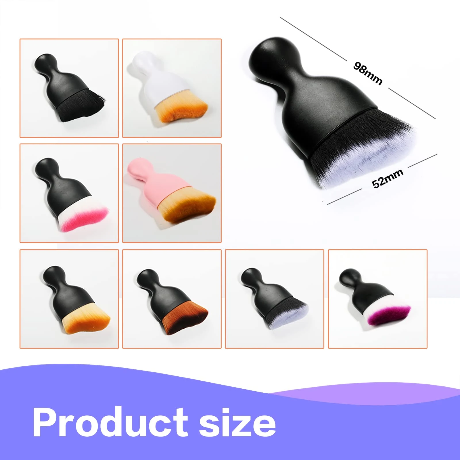 AOCISKA Car Interior Detailing Brush,Soft Bristle Cleaning Brush Car Detailing Brush Dusting Brush,Car Interior Cleaning Tool product photo, view 6 of 15