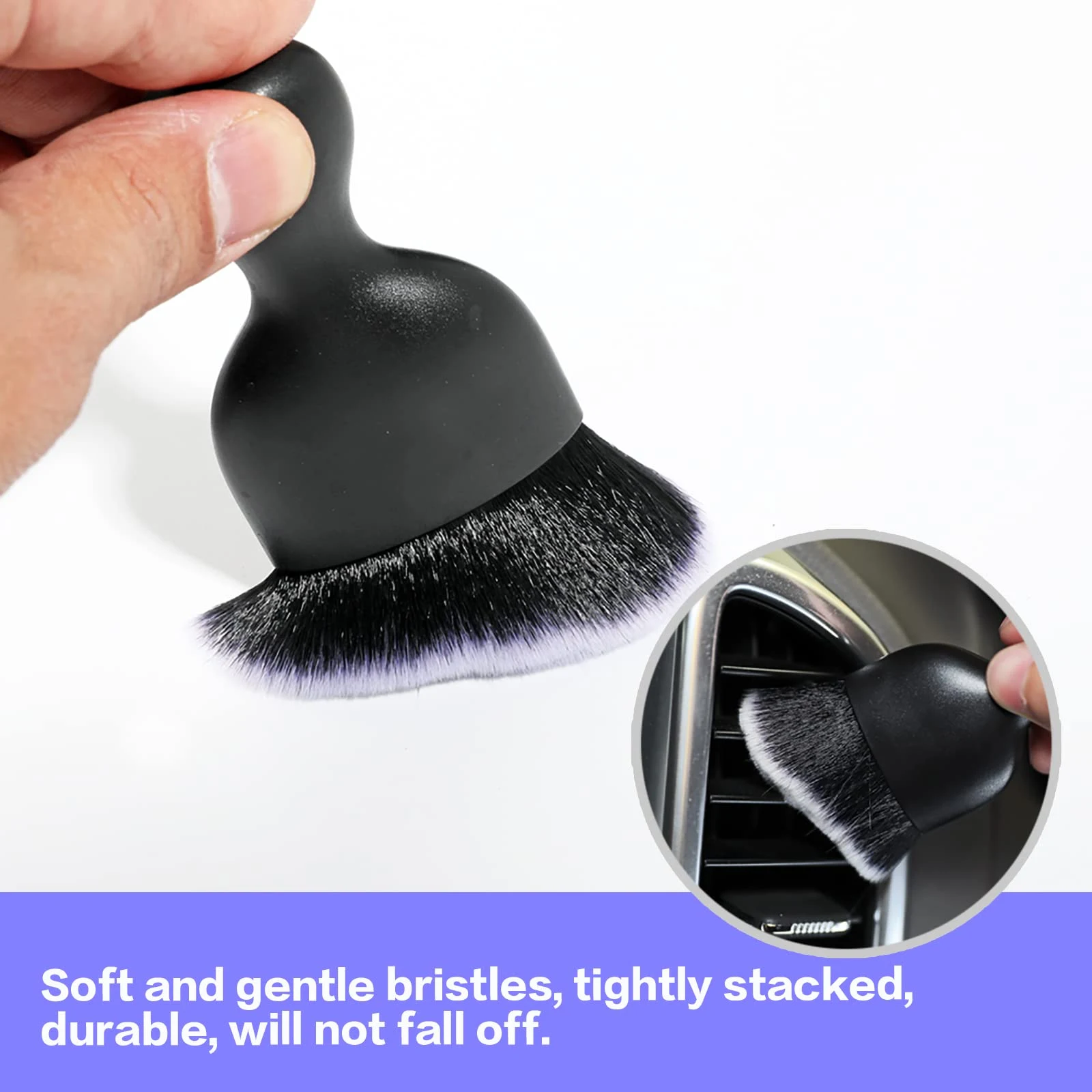 AOCISKA Car Interior Detailing Brush,Soft Bristle Cleaning Brush Car Detailing Brush Dusting Brush,Car Interior Cleaning Tool product photo, view 8 of 15