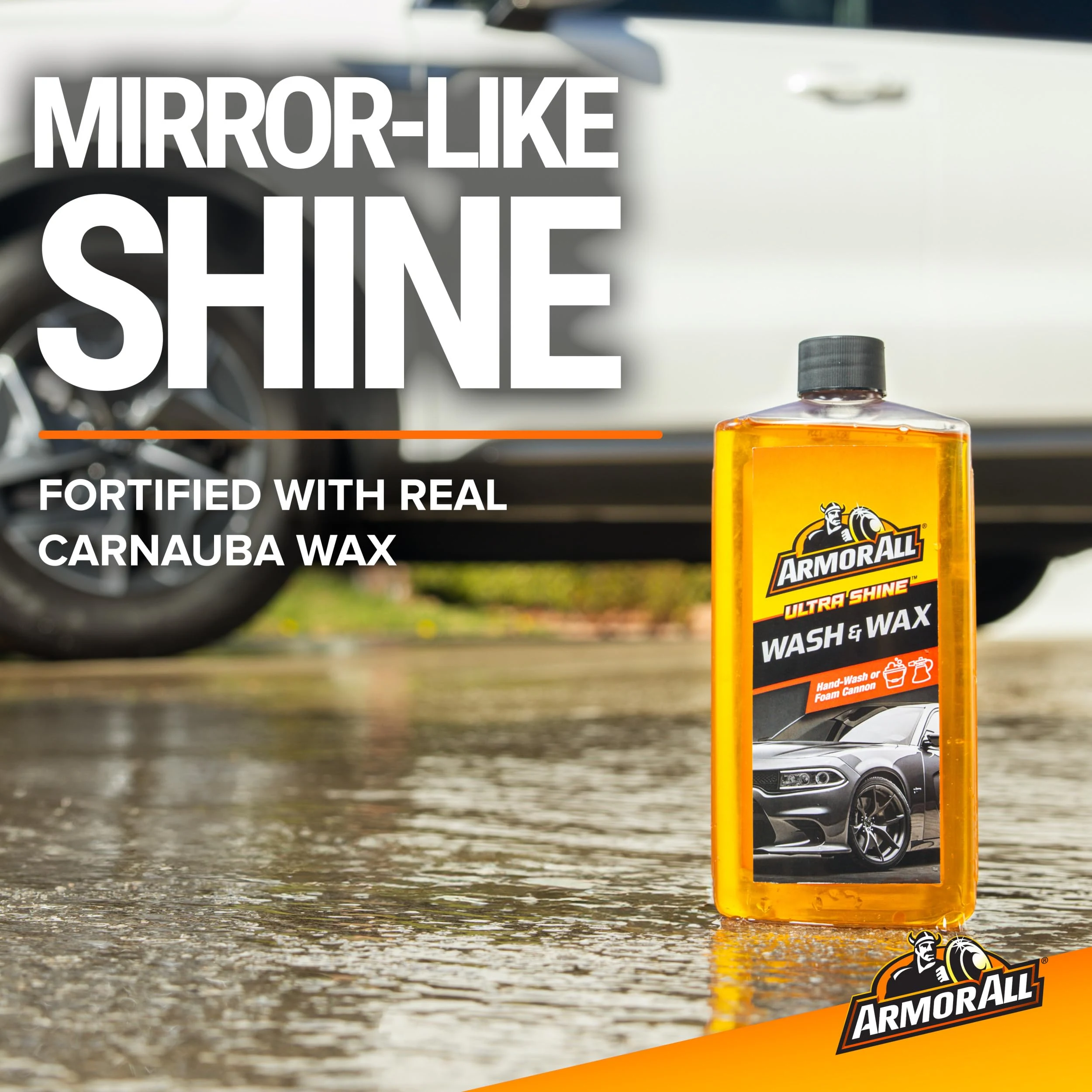 Armor All Car Cleaning Kit, Glass Wipes, Protectant, Wash & Wax, Tire Foam | 4-piece car wash detailing kit with ammonia-free product photo, view 6 of 15