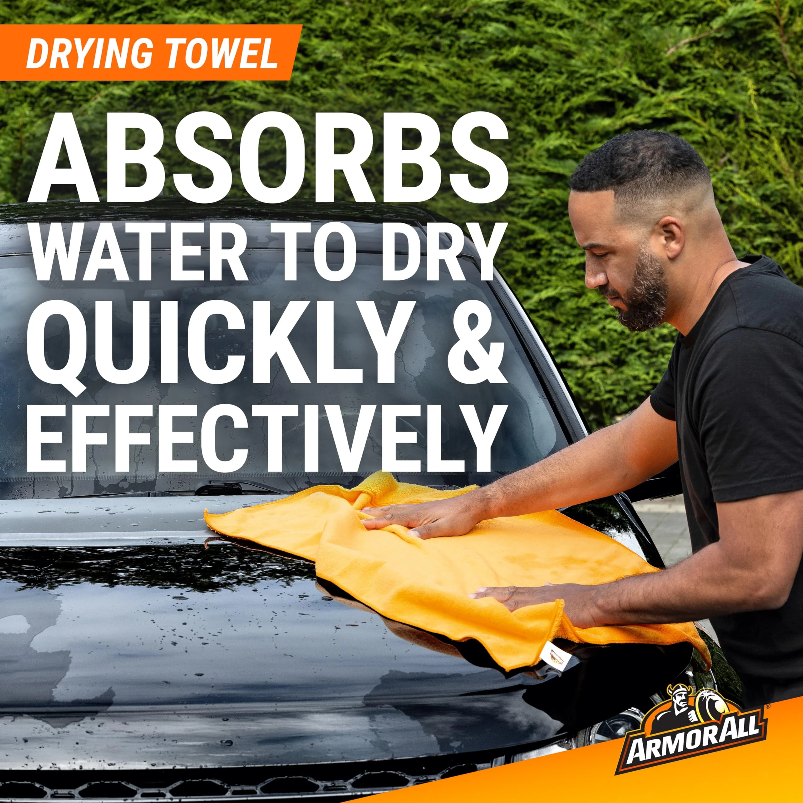 Armor All Cleaning Kit, Car Wash Soap, Wash Mitt & Microfiber Towel | 3-piece car washing supplies with Ultra Shine Wash and product photo, view 8 of 15