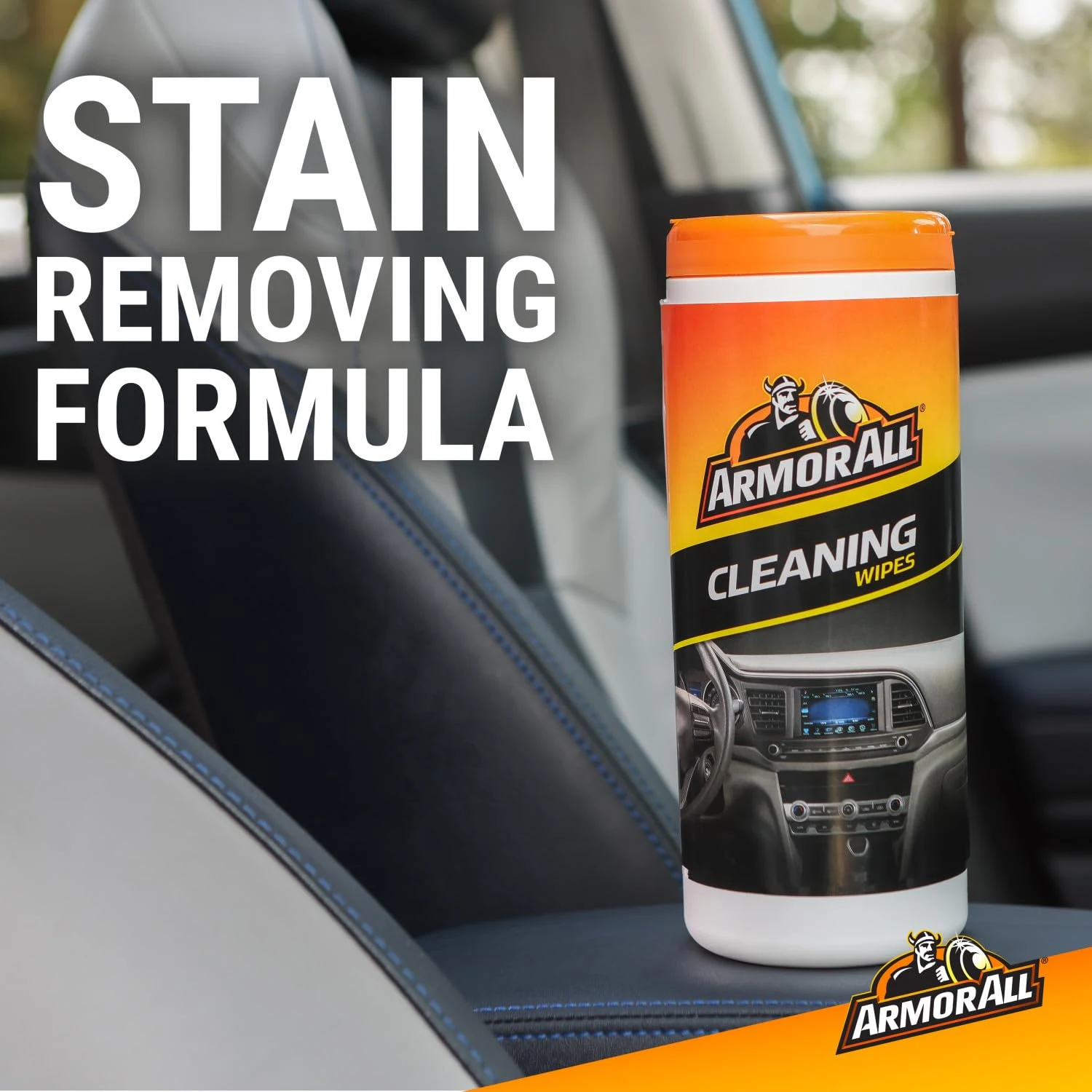 Armor All Car Cleaning Wipes, 90 Count Canister, Car Wipes | Lint-free car dashboard cleaner for dashboards, vinyl, clear pla product photo, view 6 of 15