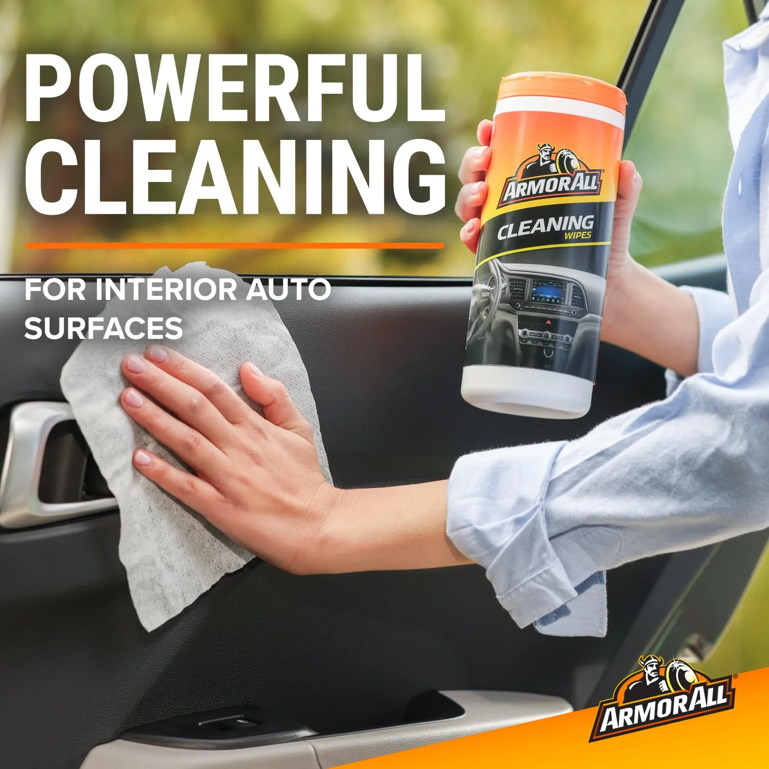 Armor All Car Cleaning Wipes, 90 Count Canister, Car Wipes | Lint-free car dashboard cleaner for dashboards, vinyl, clear pla product photo, view 12 of 15