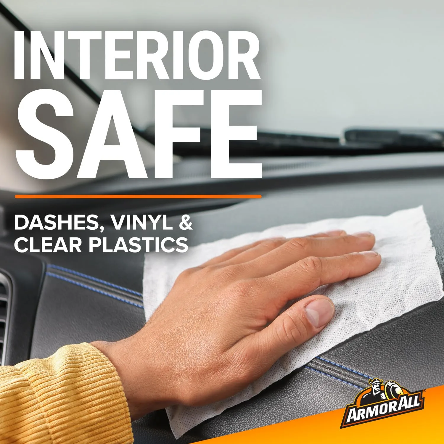 Armor All Car Cleaning Wipes, 90 Count Canister, Car Wipes | Lint-free car dashboard cleaner for dashboards, vinyl, clear pla product photo, view 14 of 15