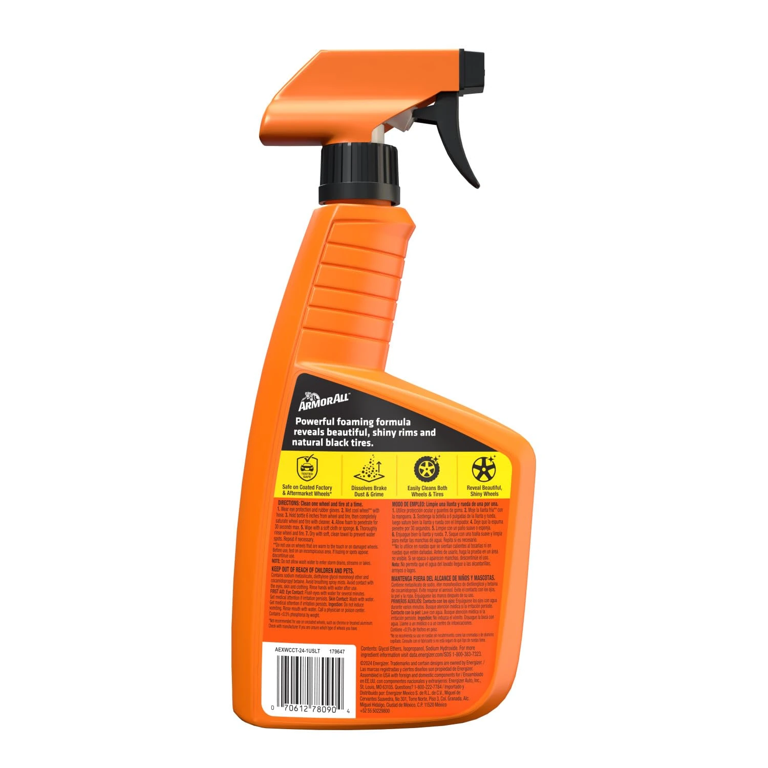 Armor All Extreme Wheel and Tire Cleaner , Car Wheel Cleaner Spray, 24 Fl Oz product photo, view 8 of 15