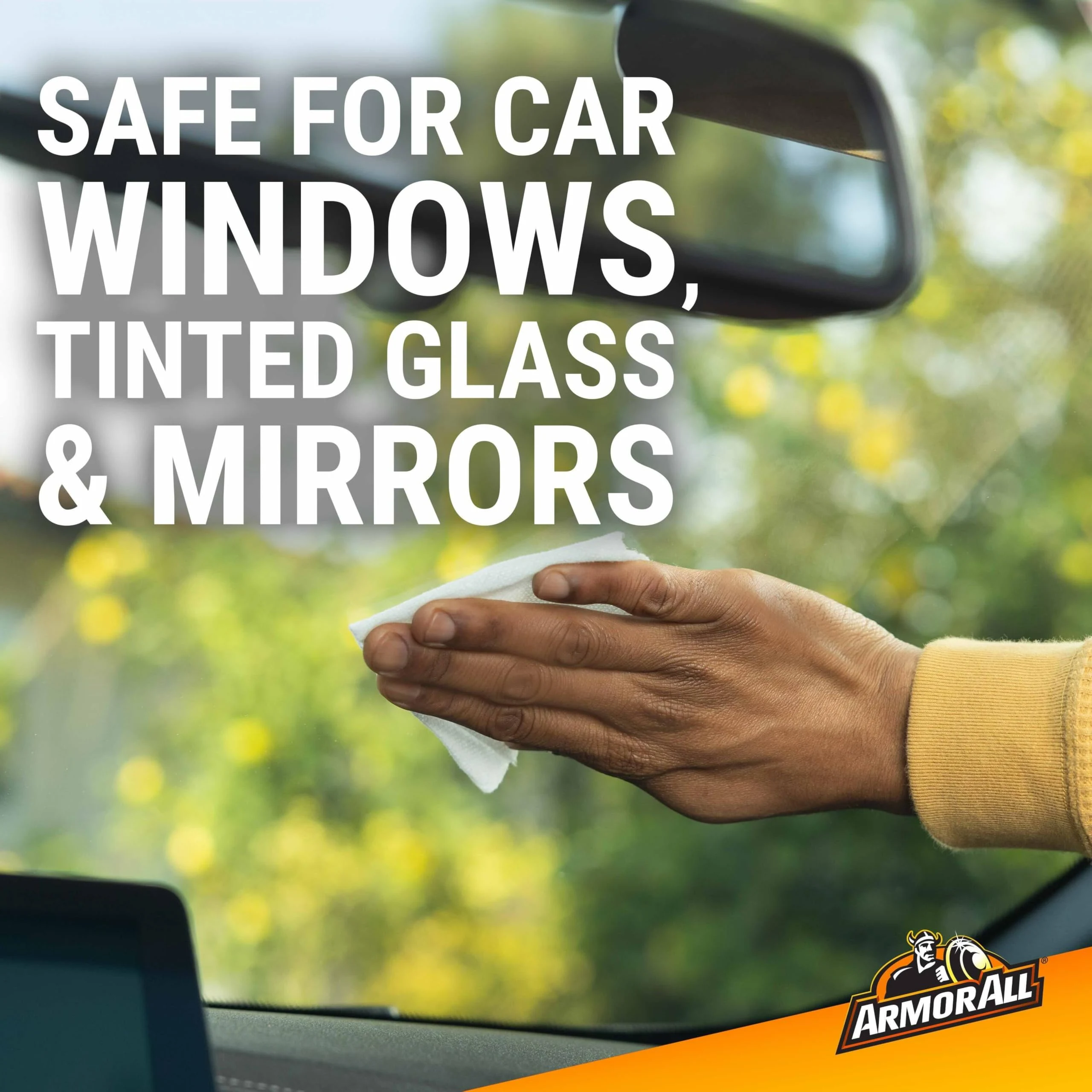 Armor All Car Glass Wipes, Auto Glass Cleaner for Film and Grime, 30 Count | Streak Free, Ammonia Free, Safe for Tinted Glass product photo, view 6 of 15