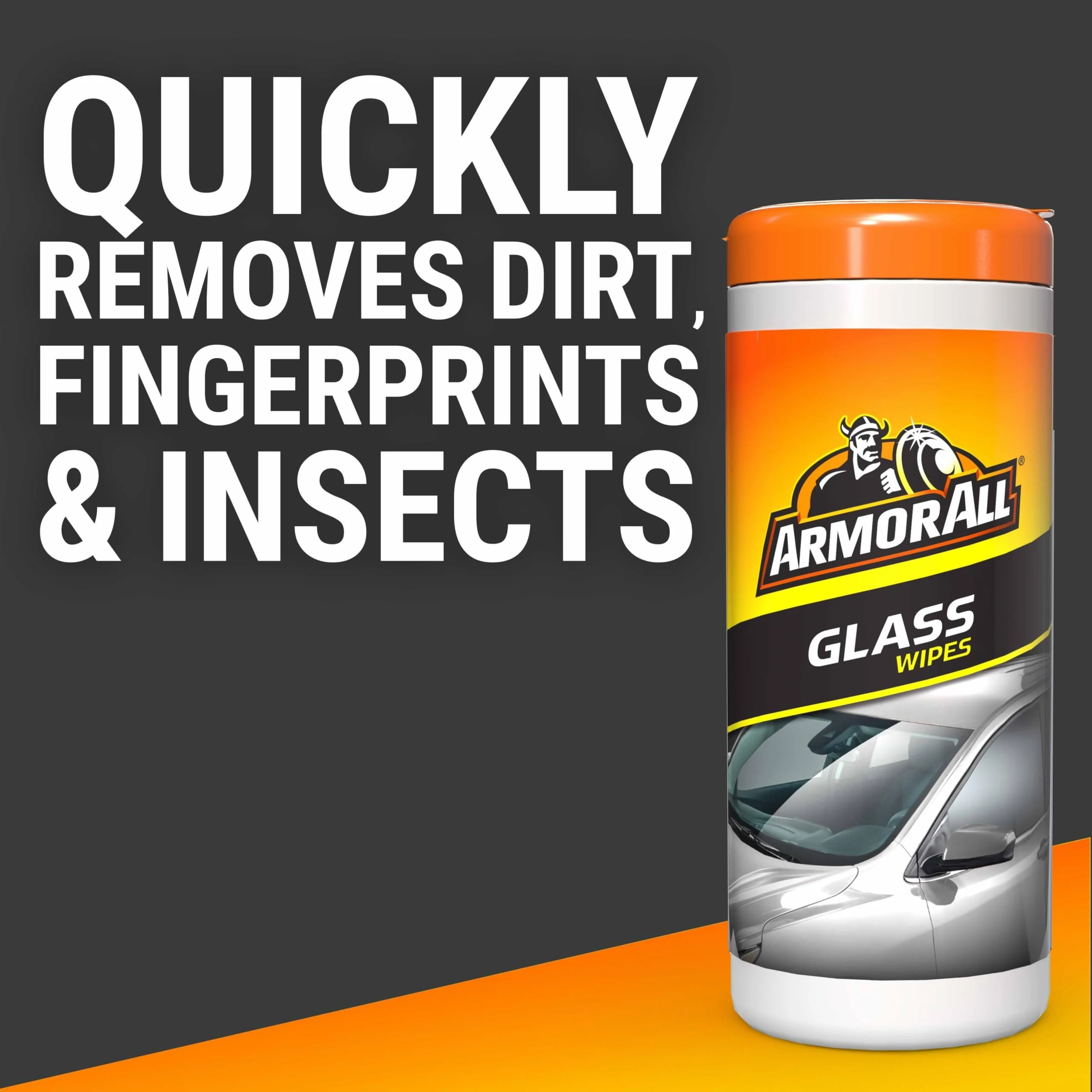 Armor All Car Glass Wipes, Auto Glass Cleaner for Film and Grime, 30 Count | Streak Free, Ammonia Free, Safe for Tinted Glass product photo, view 8 of 15
