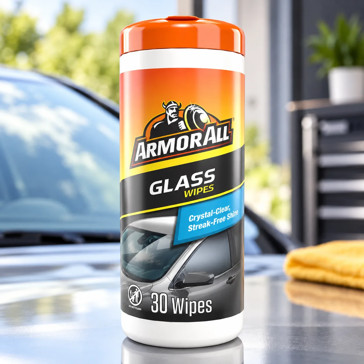 Armor All Car Glass Wipes, Auto Glass Cleaner for Film and Grime, 30 Count | Streak Free, Ammonia Free, Safe for Tinted Glass product photo, view 9 of 15