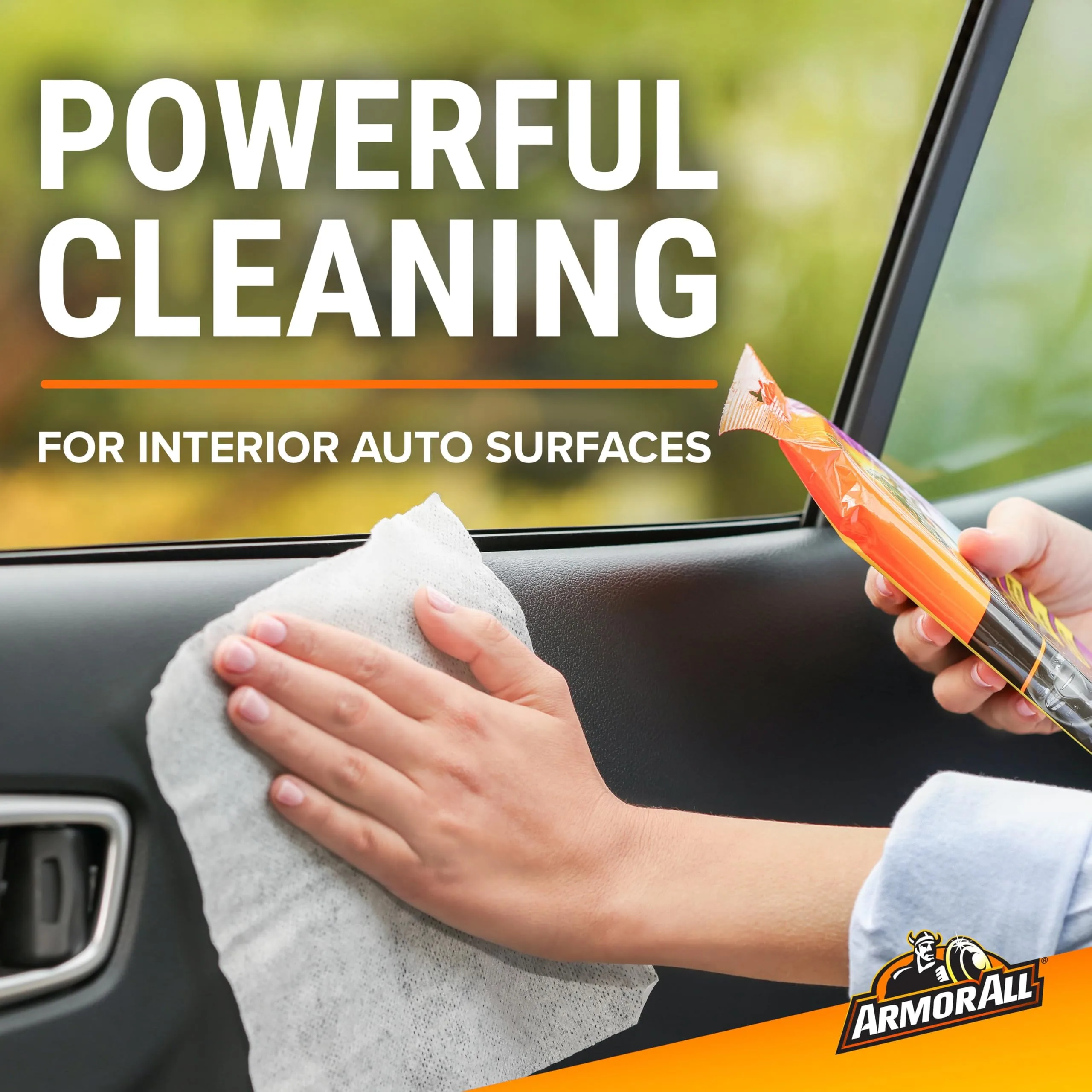 Armor All Car Interior Cleaner Wipes, Interior Cleaning Wipes for Cars, Trucks, Motorcycles, 60 Each product photo, view 12 of 15