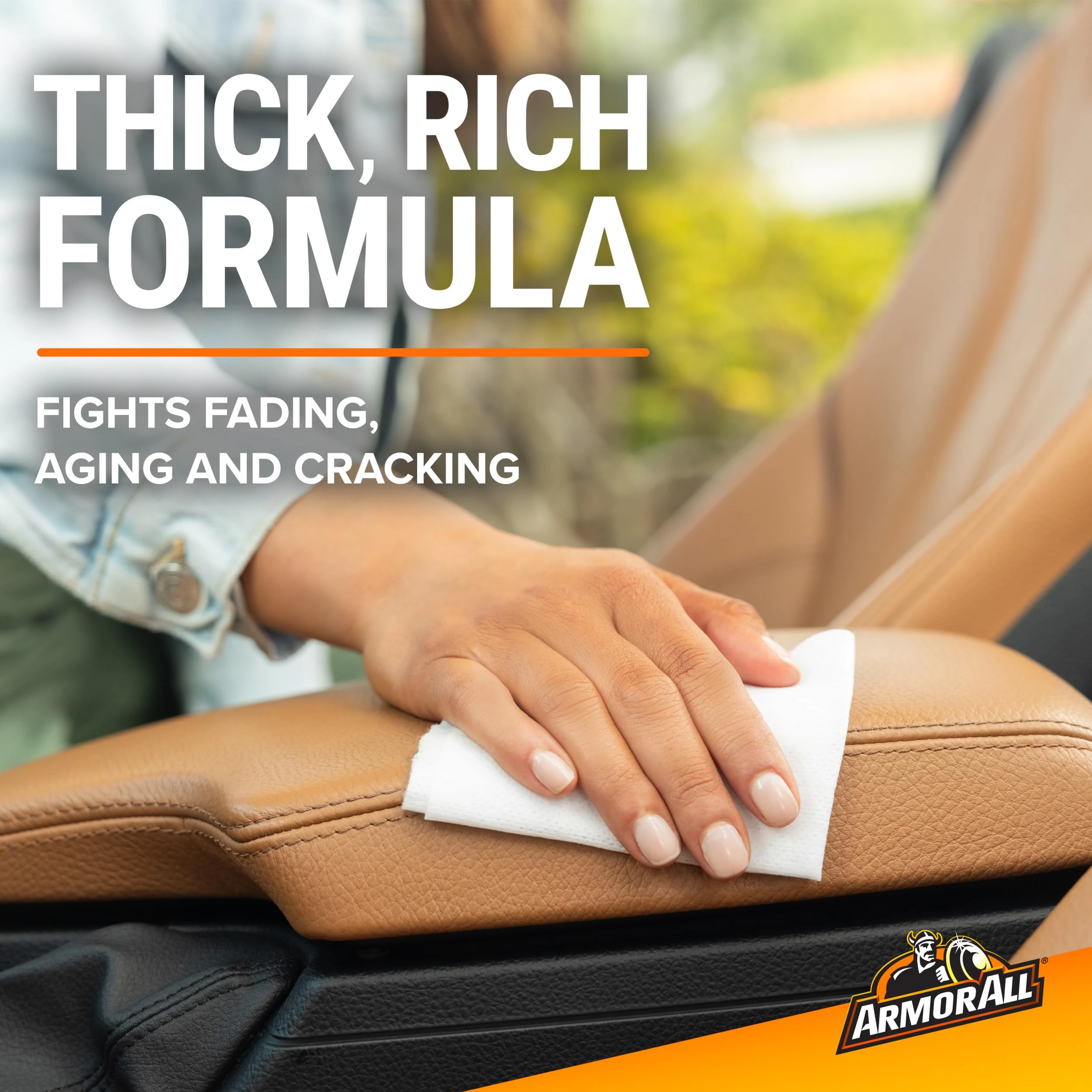 Armor All Car Leather Wipes, Cleans, Conditions, Protects, 20 Count | Pre-Moistened Interior Car Cleaning Wipes, Streak Free, product photo, view 5 of 15