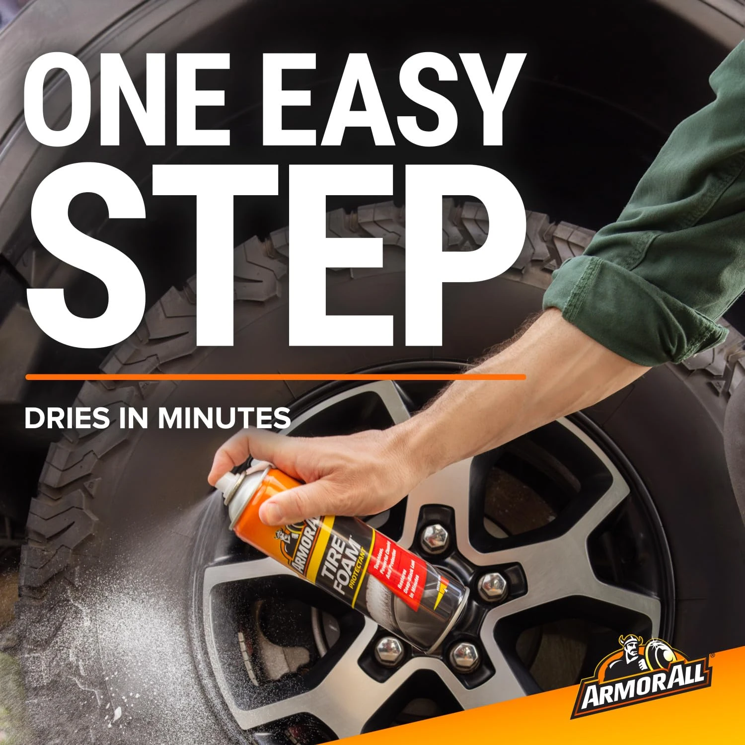 Armor All Tire Foam, Tire Cleaner Spray for Cars, Trucks, Motorcycles, 20 Oz Each, 1.25 Pound (Pack of 2) product photo, view 6 of 15