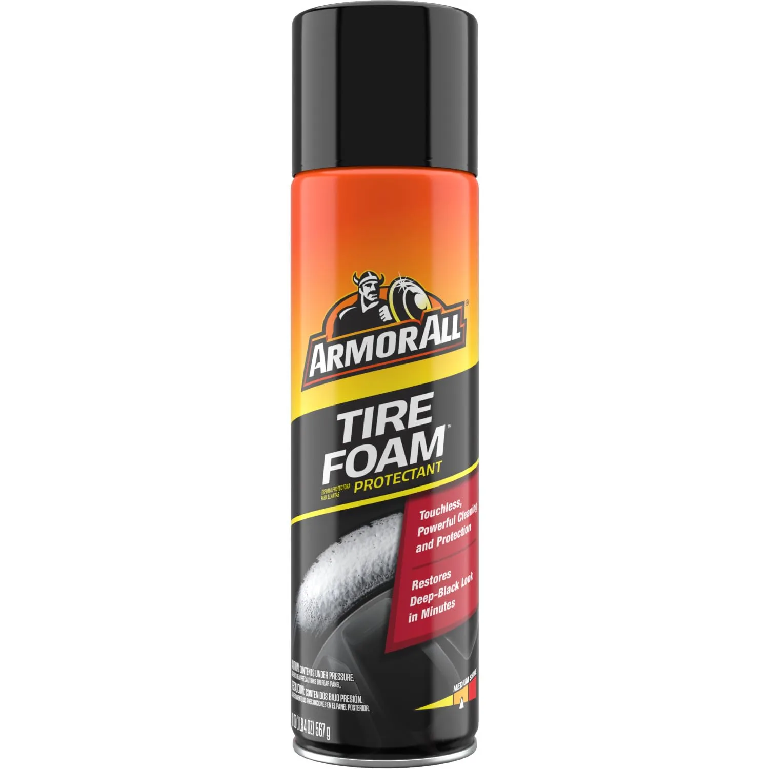 Armor All Tire Foam, Tire Cleaner Spray for Cars, Trucks, Motorcycles, 20 Oz Each, 1.25 Pound (Pack of 2) product photo, view 15 of 15