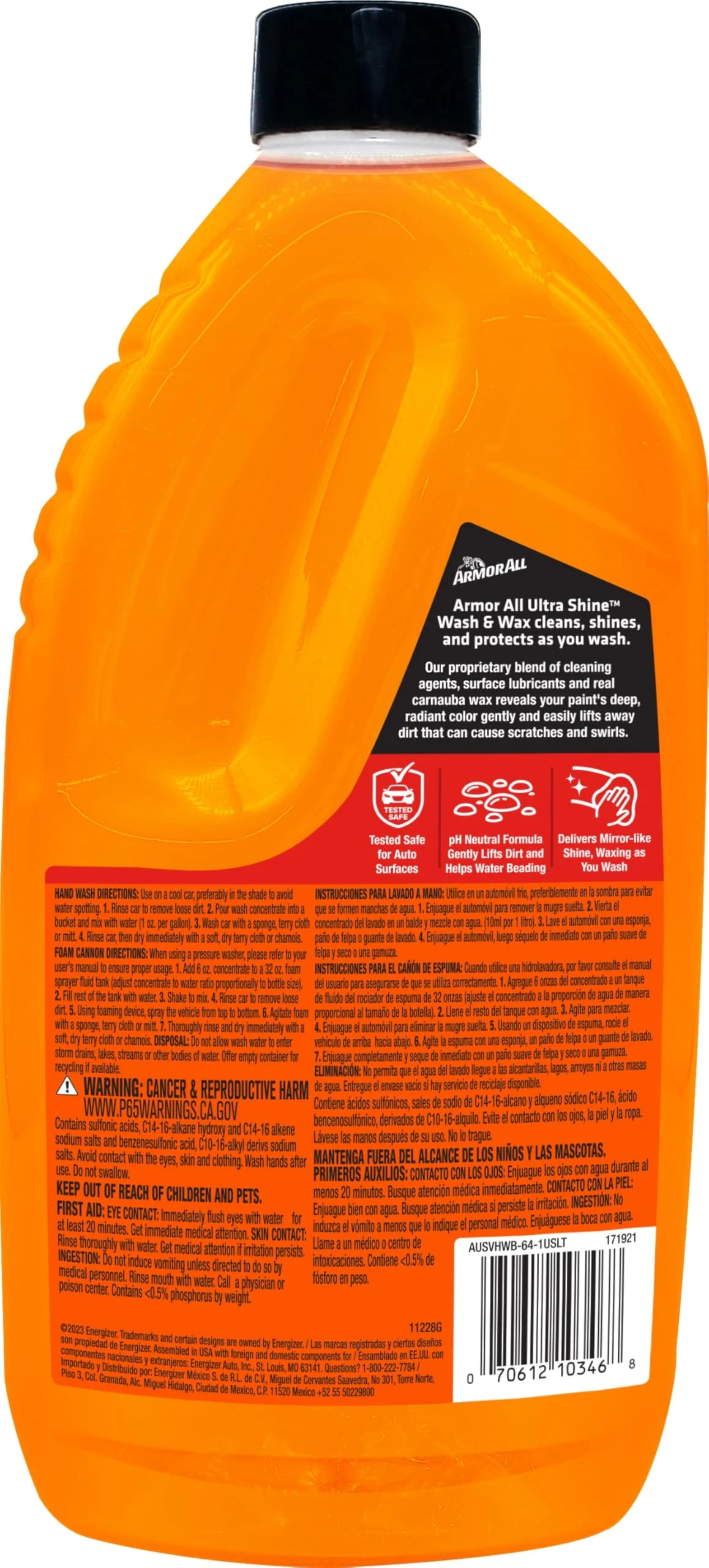 Armor All Ultra Shine Car Wash and Car Wax product image 2 for car detailing