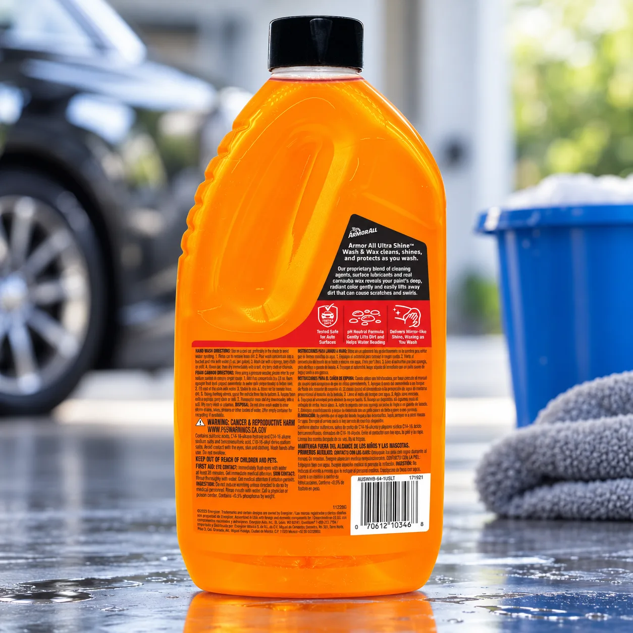 Armor All Ultra Shine Car Wash and Car Wax,Cleaning Fluid for Cars,Trucks,Motorcycles,64 Fl Oz Each,(Pack of 3) product photo, view 8 of 13