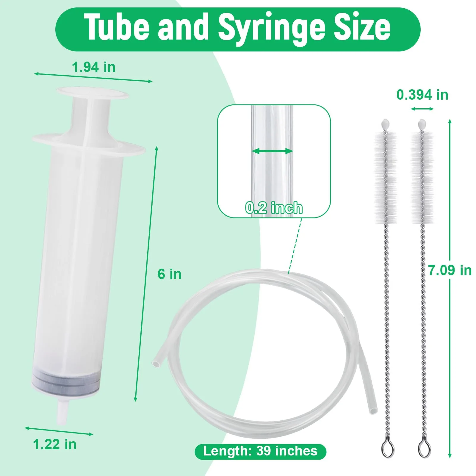 Auto Sunroof Drain Cleaning Tool, 120 Inch Flexible Tube Cleaning Brush | with Pipe Cleaning Brush, Injector Hose, and Inject product photo, view 13 of 17