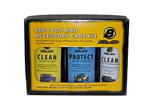 Bestop Cleaner/Protectant Pack 1121500 for Vinyl Soft Tops | Fits Universal, for Bestop vinyl soft tops, window cleaner, soft product photo, view 7 of 9