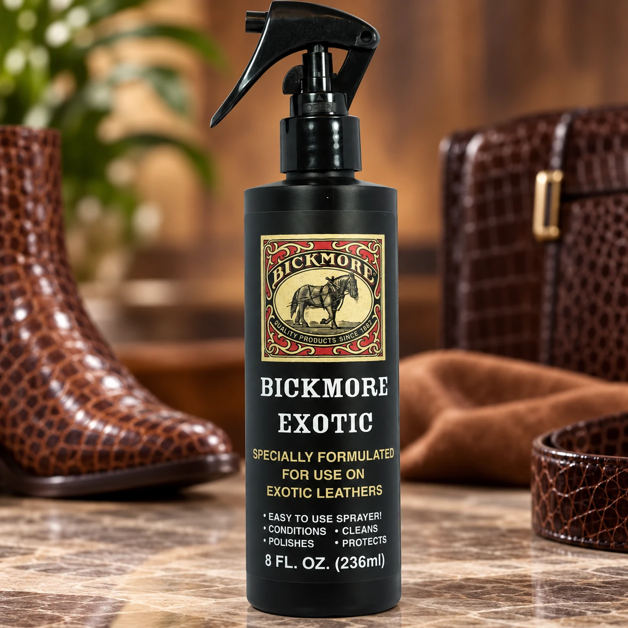 Bickmore Exotic Leather Cleaner & Conditioner for Exotic Skins and Leathers | One-step care, preserves material integrity and product image 1