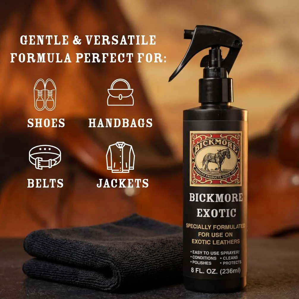 Bickmore Exotic Leather Cleaner & Conditioner for Exotic Skins and Leathers | One-step care, preserves material integrity and product photo, view 12 of 17